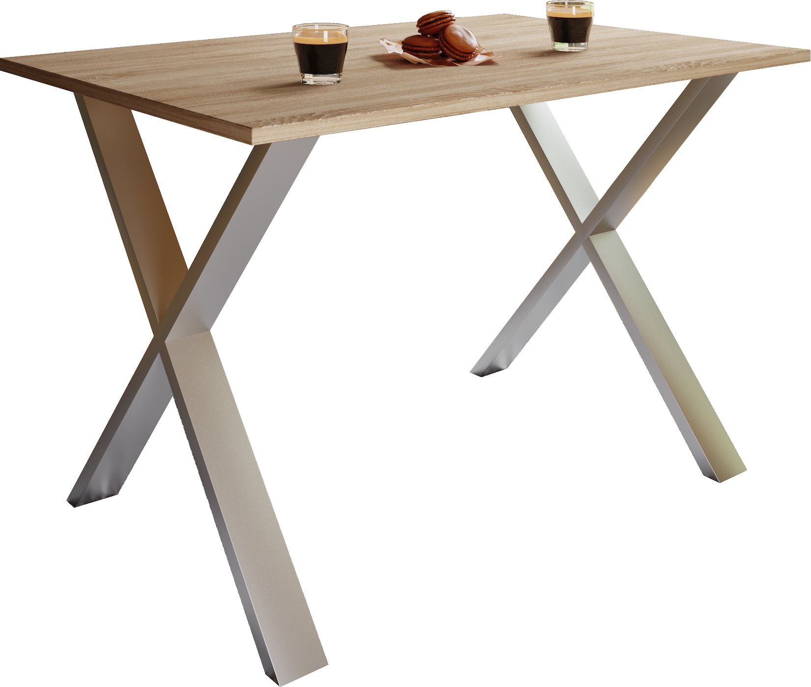 VCM Esstisch "Premium Holz Esstisch Küchentisch Xona X" 1 Stk. tlg.