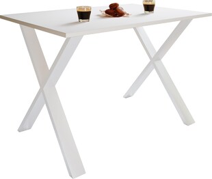 VCM Premium Holz Esstisch | H. 76 x B. 110 x T. 80 cm | Küchentisch Speisetisch Tisch Xona X 