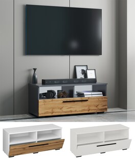 VCM TV Möbel | Lowboard | Fernsehschrank mit ausreichend Stauraum | Maße H. 39 x B. 95 x T. 40 cm | Fernseh Möbel – Arila L 