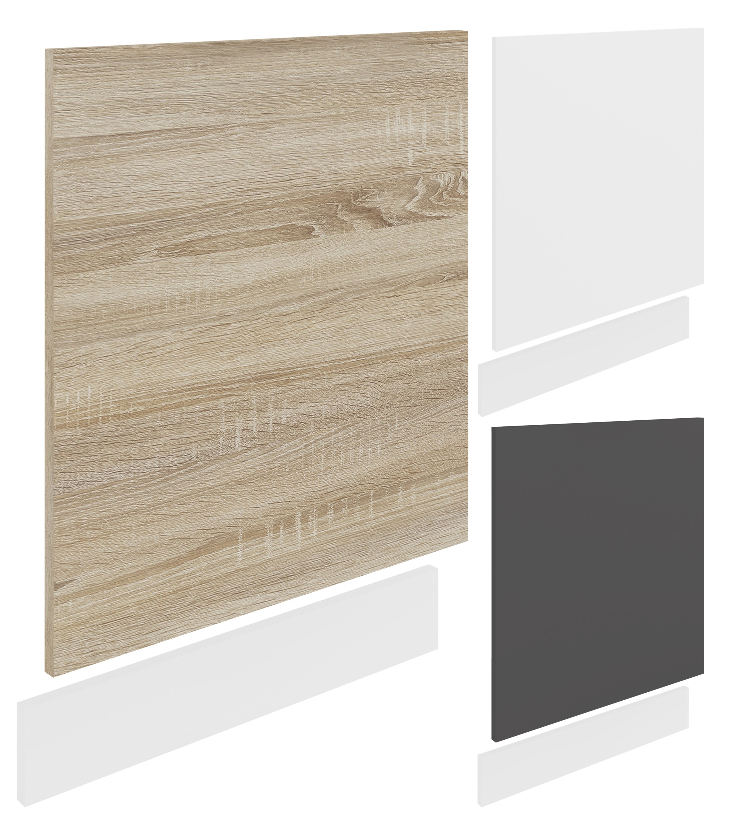 VCM Frontblende | K&uuml;chenm&ouml;bel | Breite 45 cm | Sp&uuml;lmaschine Geschirrsp&uuml;ler Blende | Geschirrsp&uuml;lerfront - Esilo 