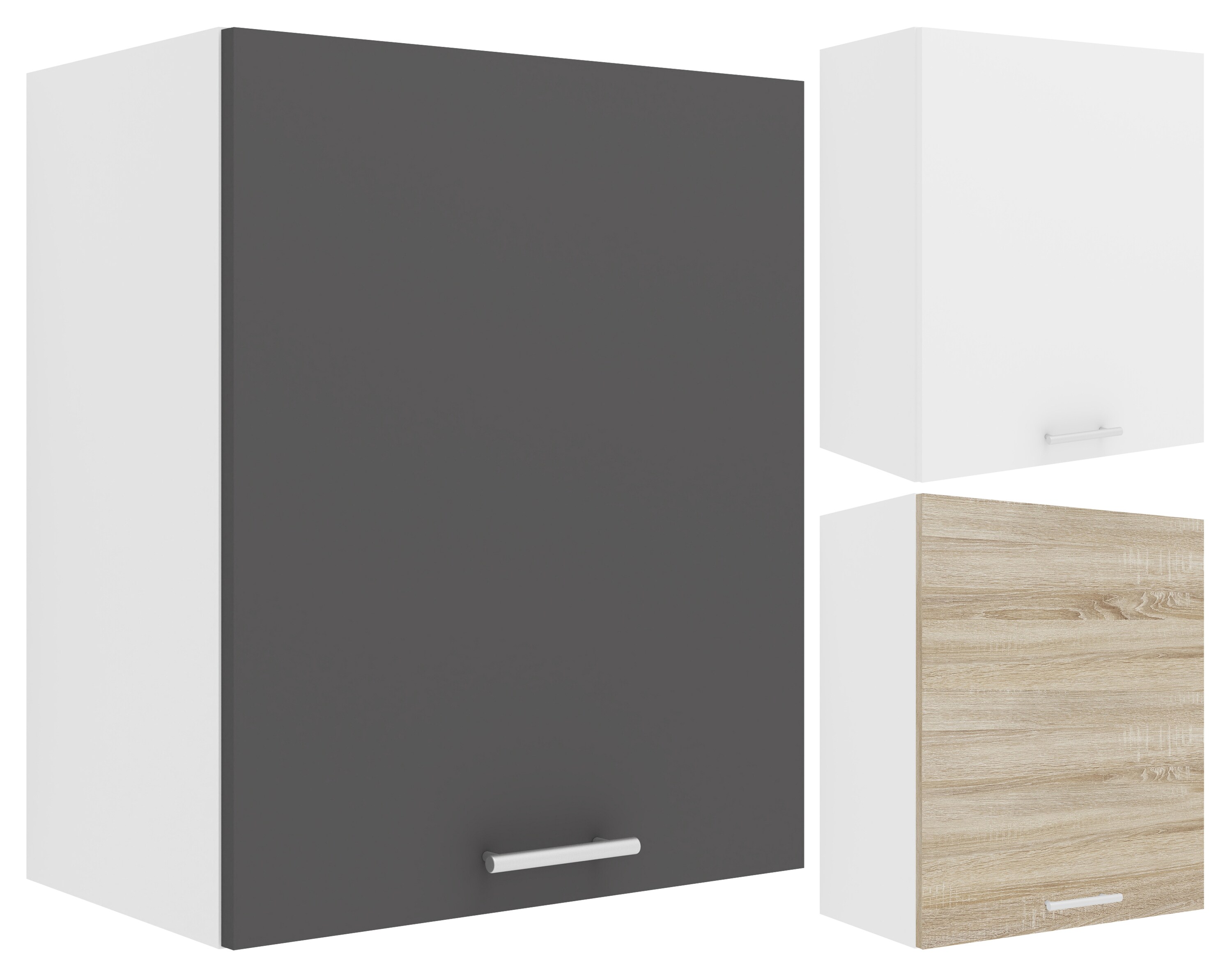 VCM K&uuml;chenschrank h&auml;ngend | Ma&szlig;e ca. H. 60 x B. 50 x T. 31 cm | H&auml;ngeschrank mit zwei F&auml;chern | K&uuml;chenm&ouml;bel &ndash; Esilo 