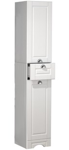 VCM Holz Badezimmerschrank | Badmöbel | Badschrank | Badezimmer | Landhaus Hochschrank | Maße ca. H. 180 x B. 35 x T. 32 cm - Casalo 