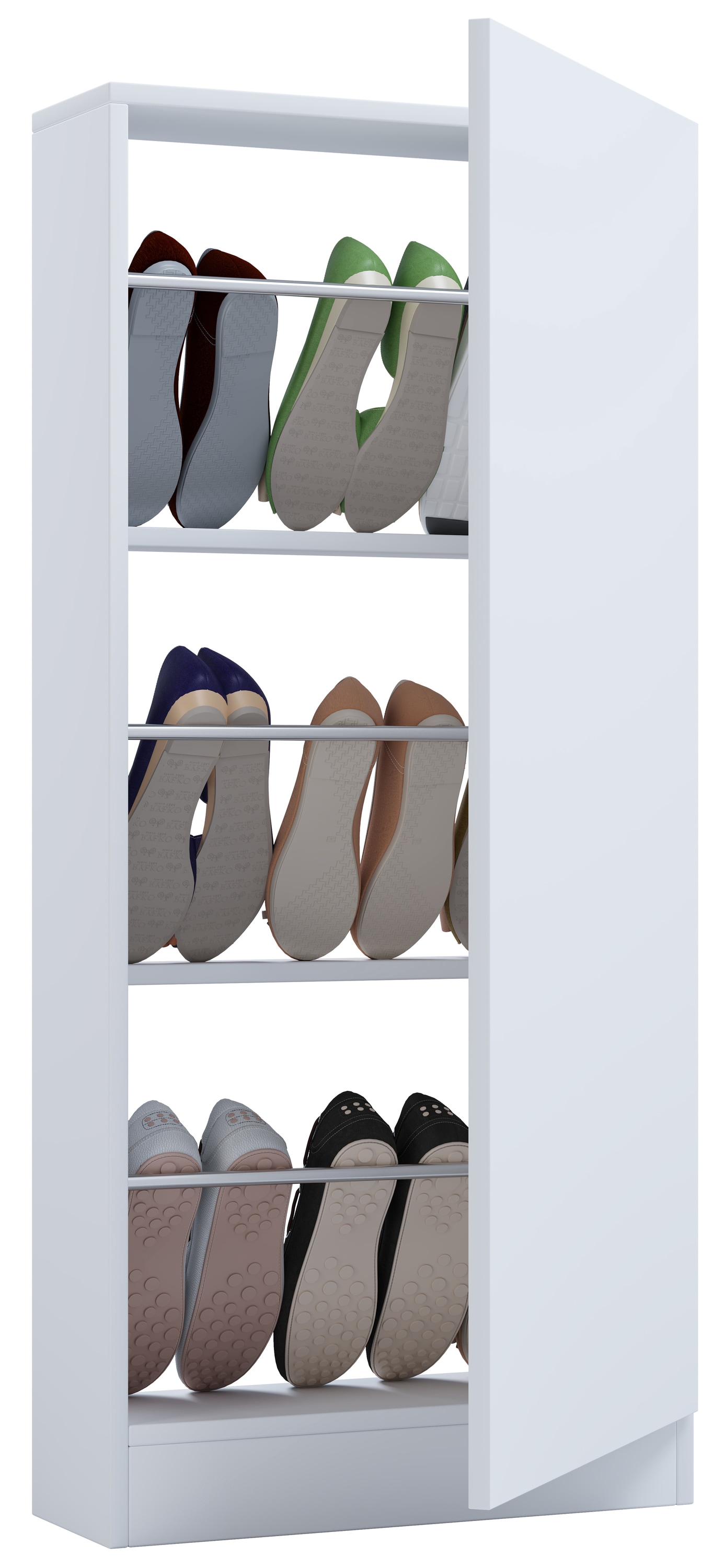 VCM Holz Schuhschrank Schuhkommode Schuhregal Schuhst&auml;nder Fulisa L 