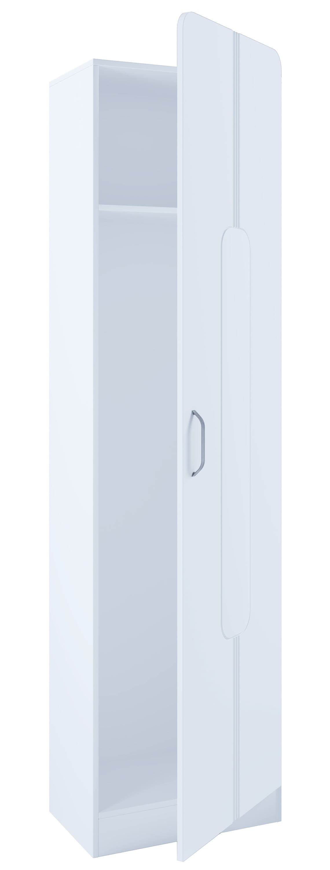 VCM Holz Flurschrank | stehend | Ma&szlig;e: H. 196 x B. 55 x T. 36 cm | 1 gro&szlig;e T&uuml;r | mit Ablage - Balia 