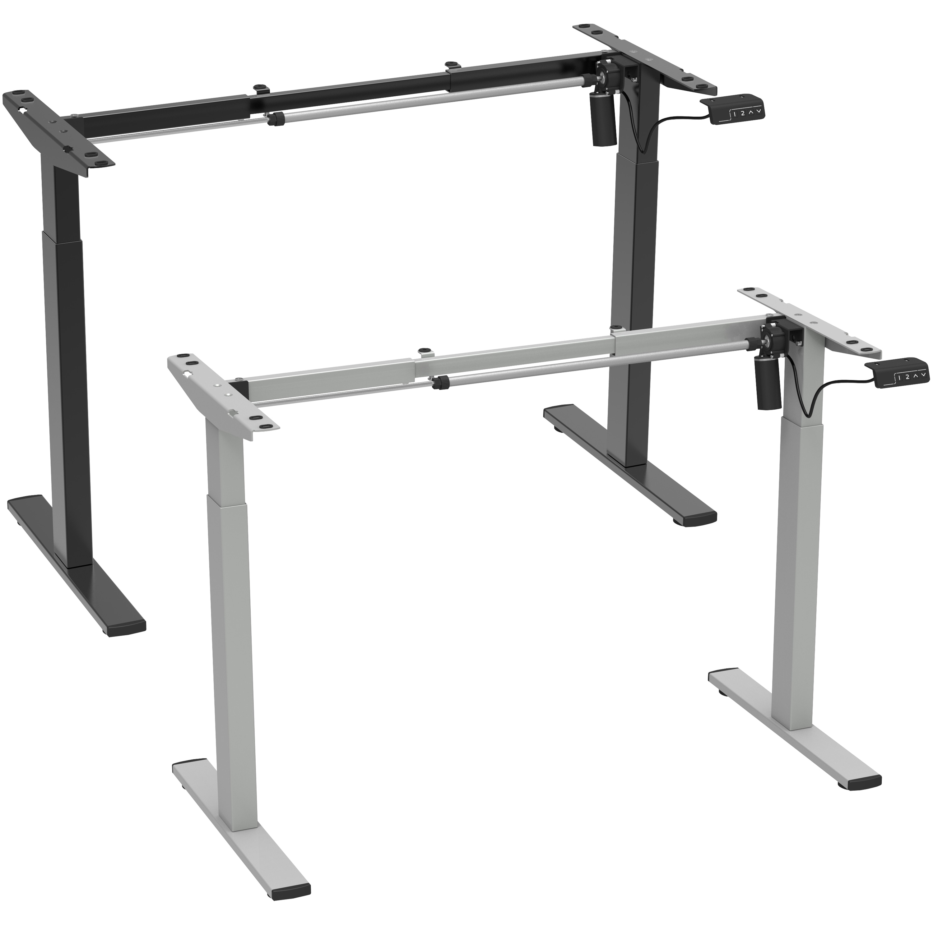 VCM H&ouml;henverstellbares Schreibtischgestell stufenlos elektrisch h&ouml;henverstellbar Lona 