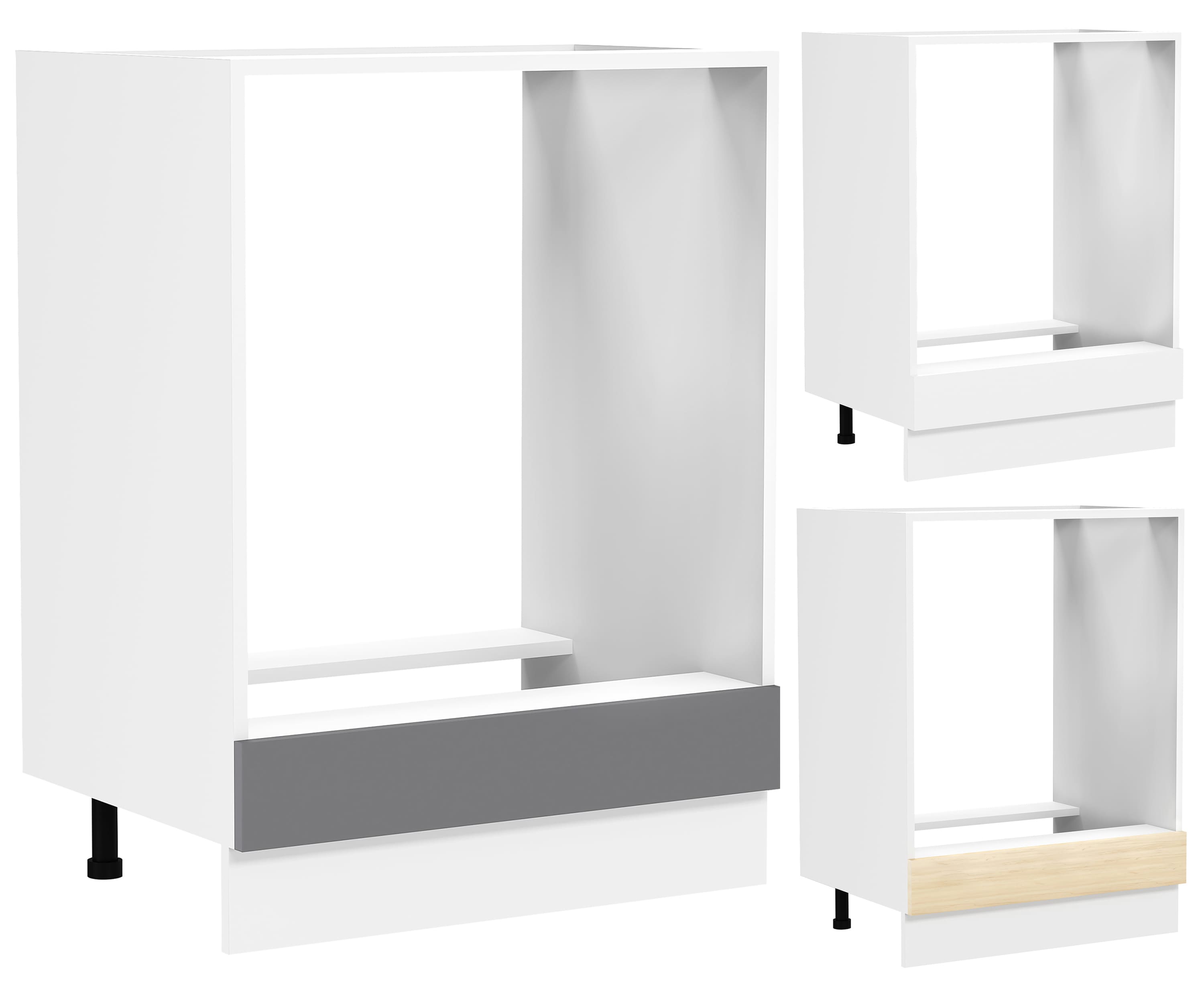 VCM Ofenschrank | Ma&szlig;e ca. H. 82 x B. 60 x. T. 46 cm | Herdumbauschrank | Herdschrank | Backofenschrank - Fasola 