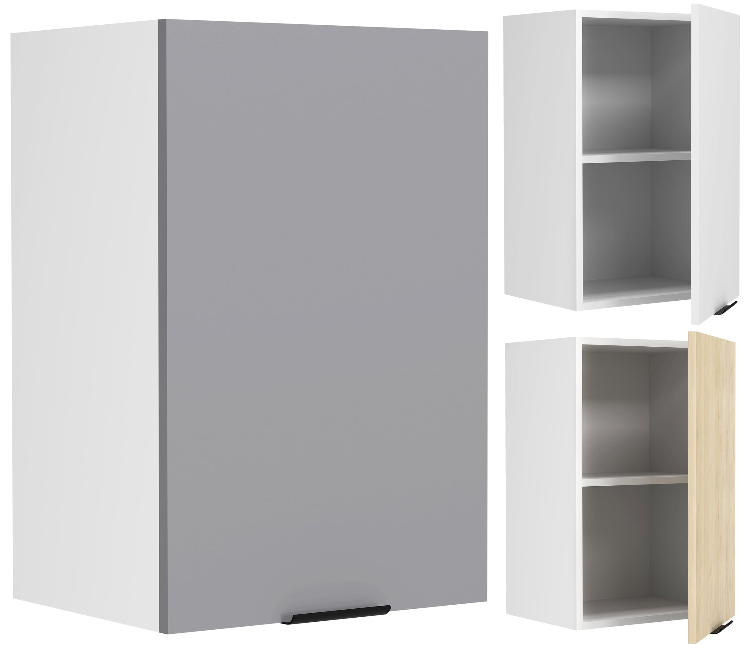 VCM K&uuml;chenschrank h&auml;ngend | Ma&szlig;e ca. H. 60 x B. 40 x T. 31 cm | H&auml;ngeschrank mit zwei F&auml;chern | K&uuml;chenm&ouml;bel - Fasola 