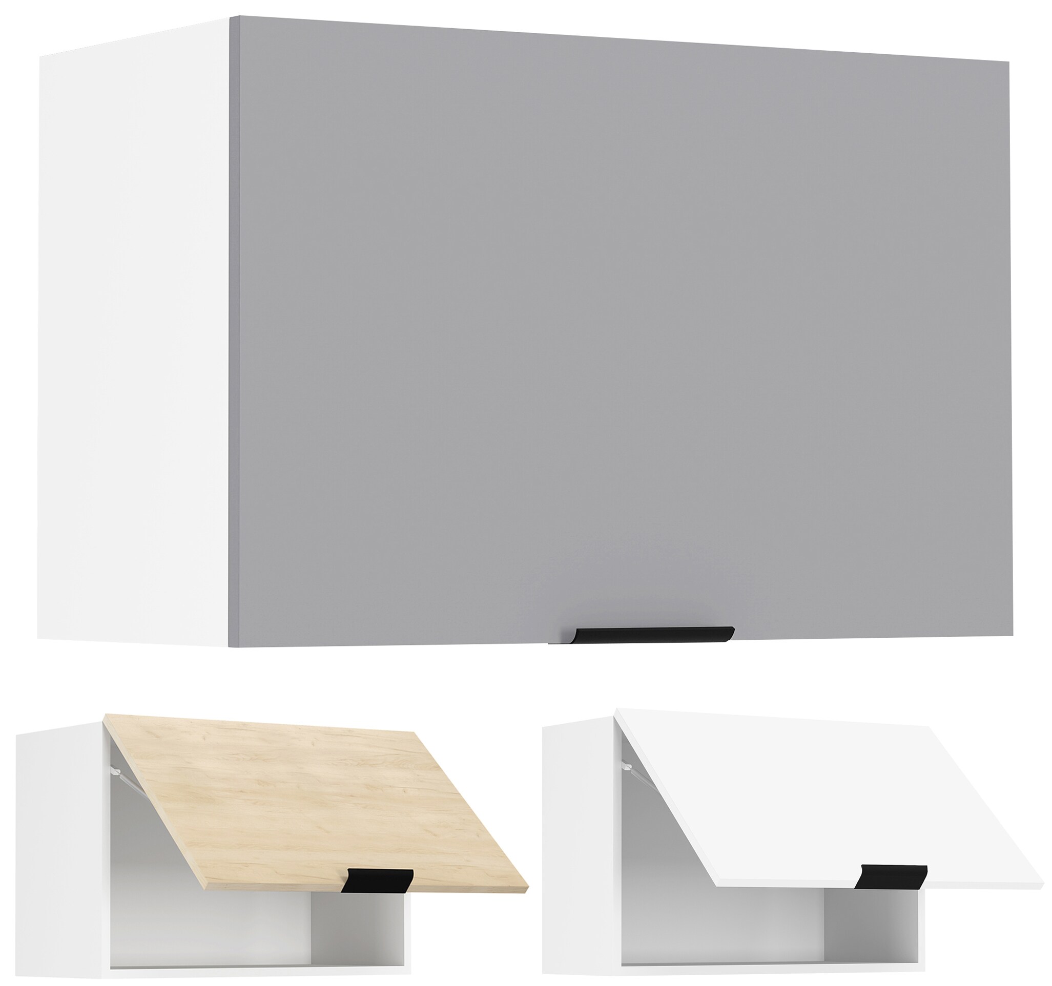 VCM K&uuml;chenschrank h&auml;ngend | Ma&szlig;e ca. H. 40 x B. 60 x T. 31 cm | H&auml;ngeschrank mit Klappt&uuml;r | Dunstabzug | K&uuml;chenm&ouml;bel &ndash; Fasola 