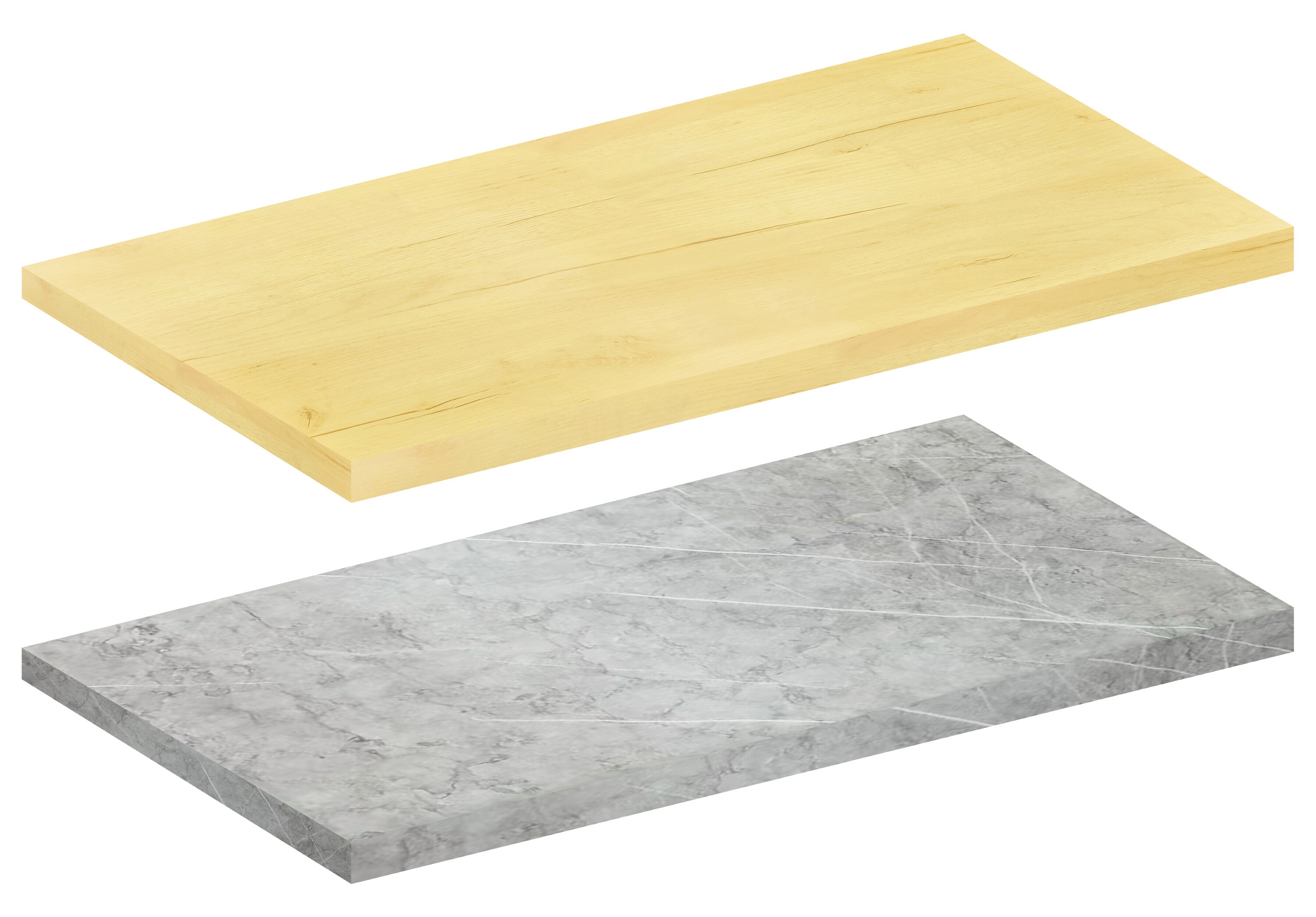 VCM Arbeitsplatte | 30mm stark | Breite 40 cm | leicht zu reinigen | K&uuml;chenarbeitsplatte - Fasola 