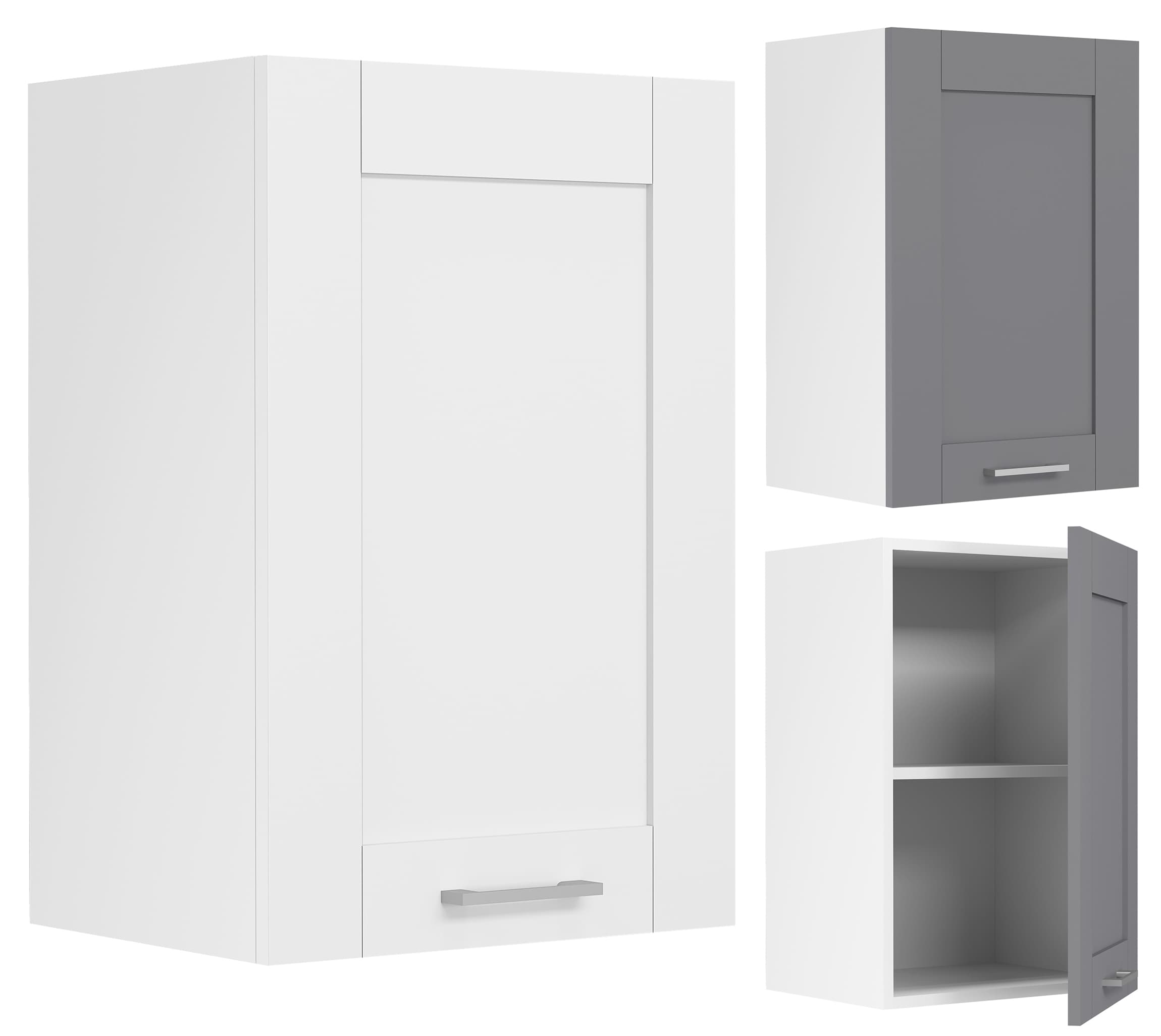 VCM K&uuml;chenschrank h&auml;ngend | Ma&szlig;e ca. H. 60 x B. 40 x T. 31 cm | H&auml;ngeschrank mit zwei F&auml;chern im Landhaus Stil | K&uuml;chenm&ouml;bel - Colura 