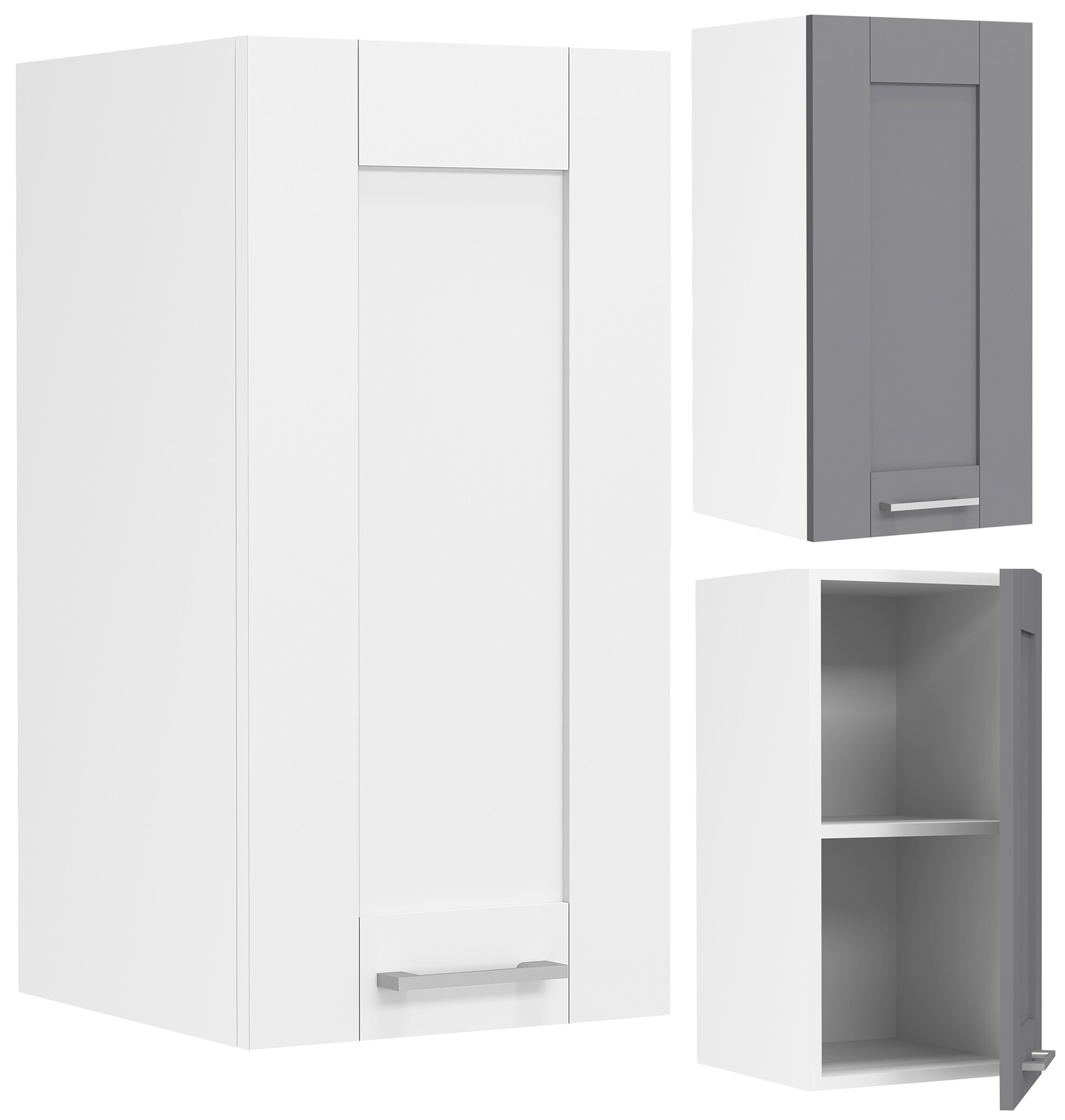 VCM K&uuml;chenschrank h&auml;ngend | Ma&szlig;e ca. H. 60 x B. 30 x T. 31 cm | H&auml;ngeschrank mit zwei F&auml;chern im Landhaus Stil | K&uuml;chenm&ouml;bel - Colura 