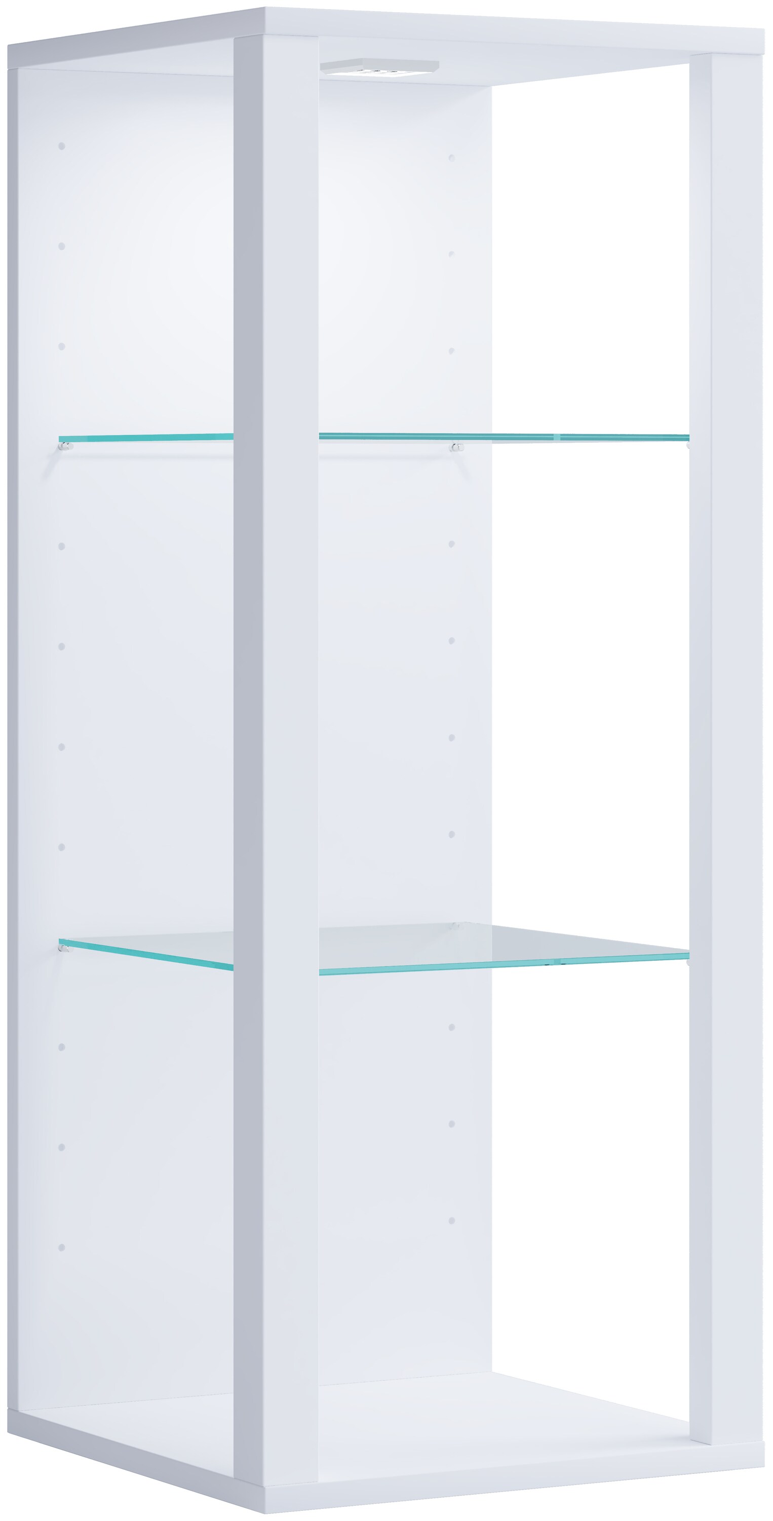 VCM Glasvitrine hängend | Vitrine Glas mit ESG-Sicherheitsglas | Maße ca. . H. 90 x B. 35 x T. 35 cm | Hängevitrine Glas | Modern und platzsparend | Glas Vitrinenschrank