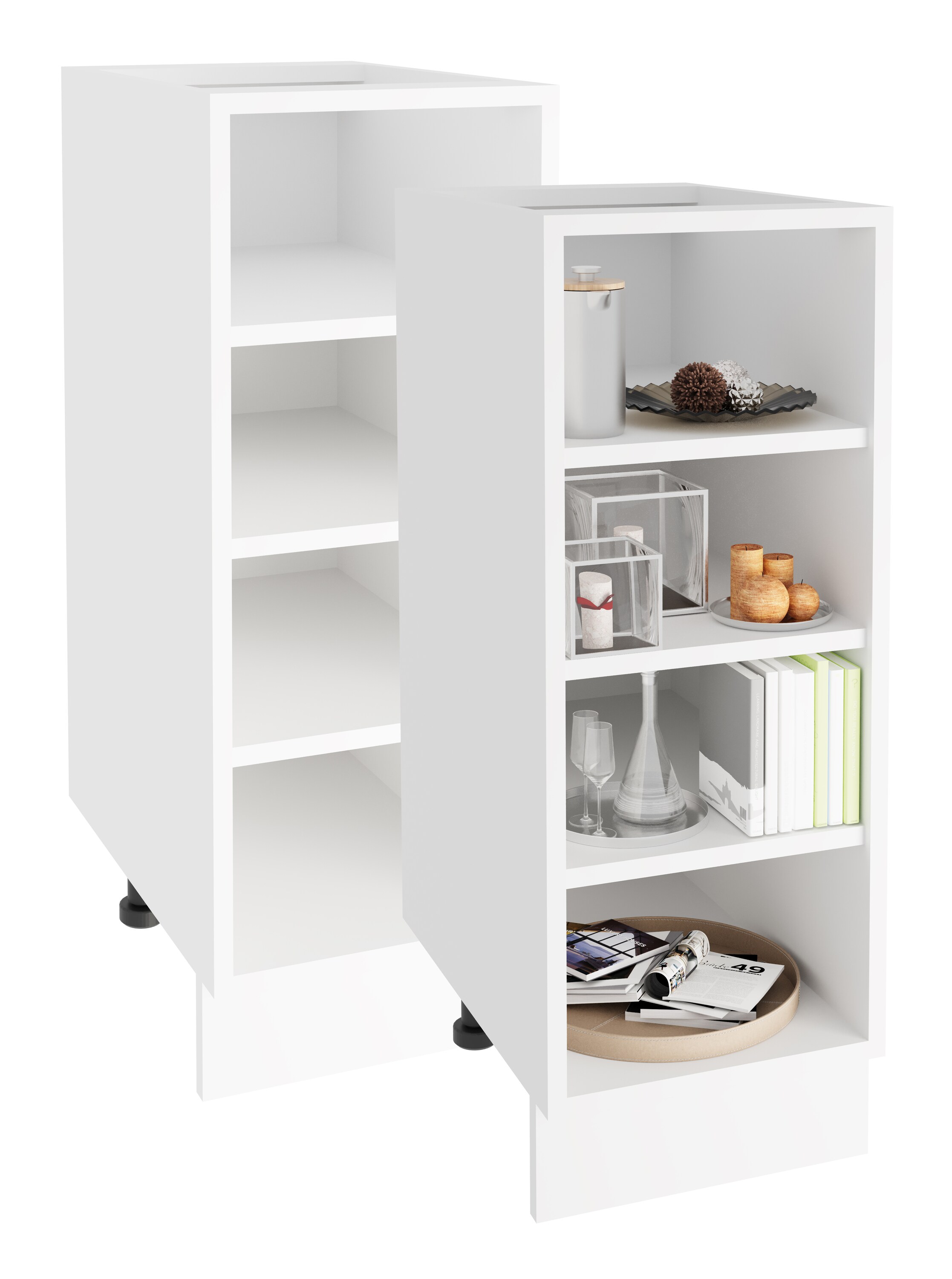 VCM K&uuml;chenregal | Ma&szlig;e ca. H. 82 x B. 30 x T. 44 cm | ausreichend Stauraum | platzsparendes Regal - Esilo 