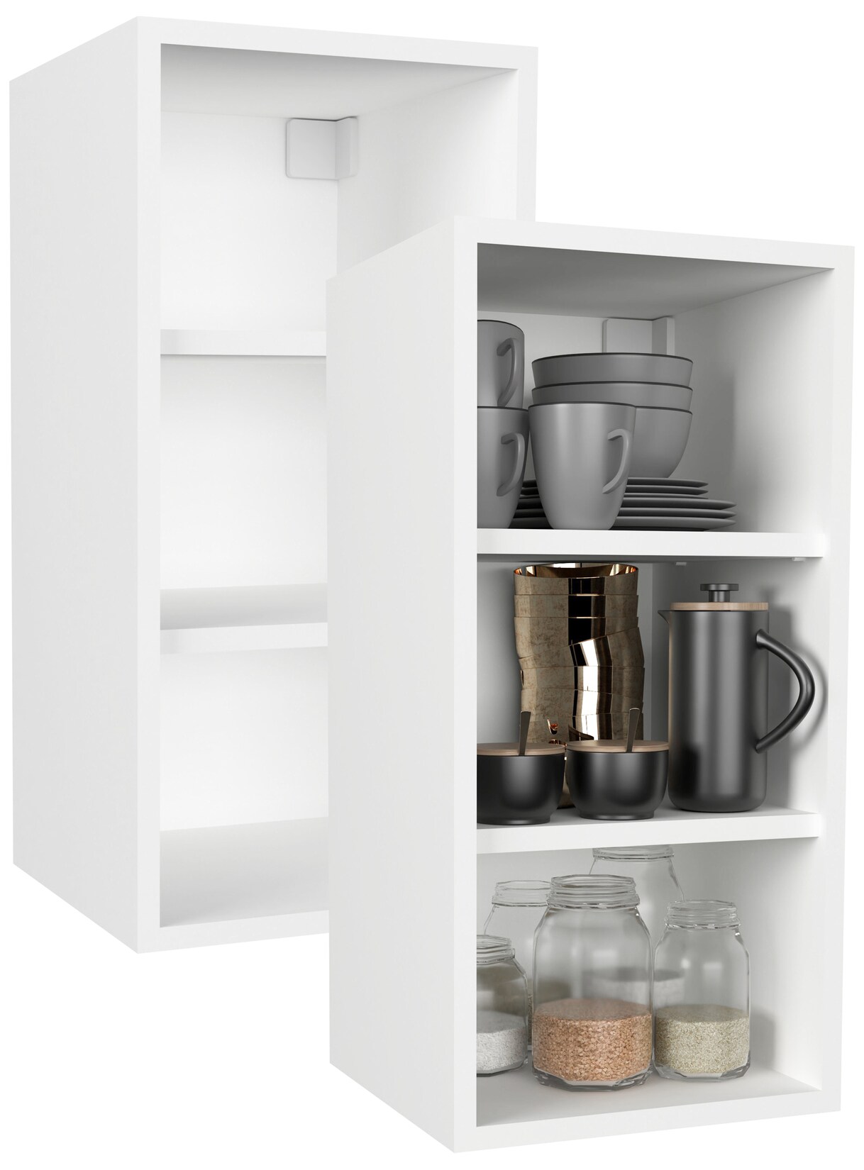 VCM Küchenregal hängend Maße ca. H. 60 x B. 30 x T. 29 cm Hängeregal Wandregal Küchenmöbel - Esilo