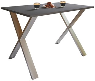 VCM Premium Holz Esstisch | H. 76 x B. 110 x T. 50 cm | Küchentisch Speisetisch Tisch Xona X 