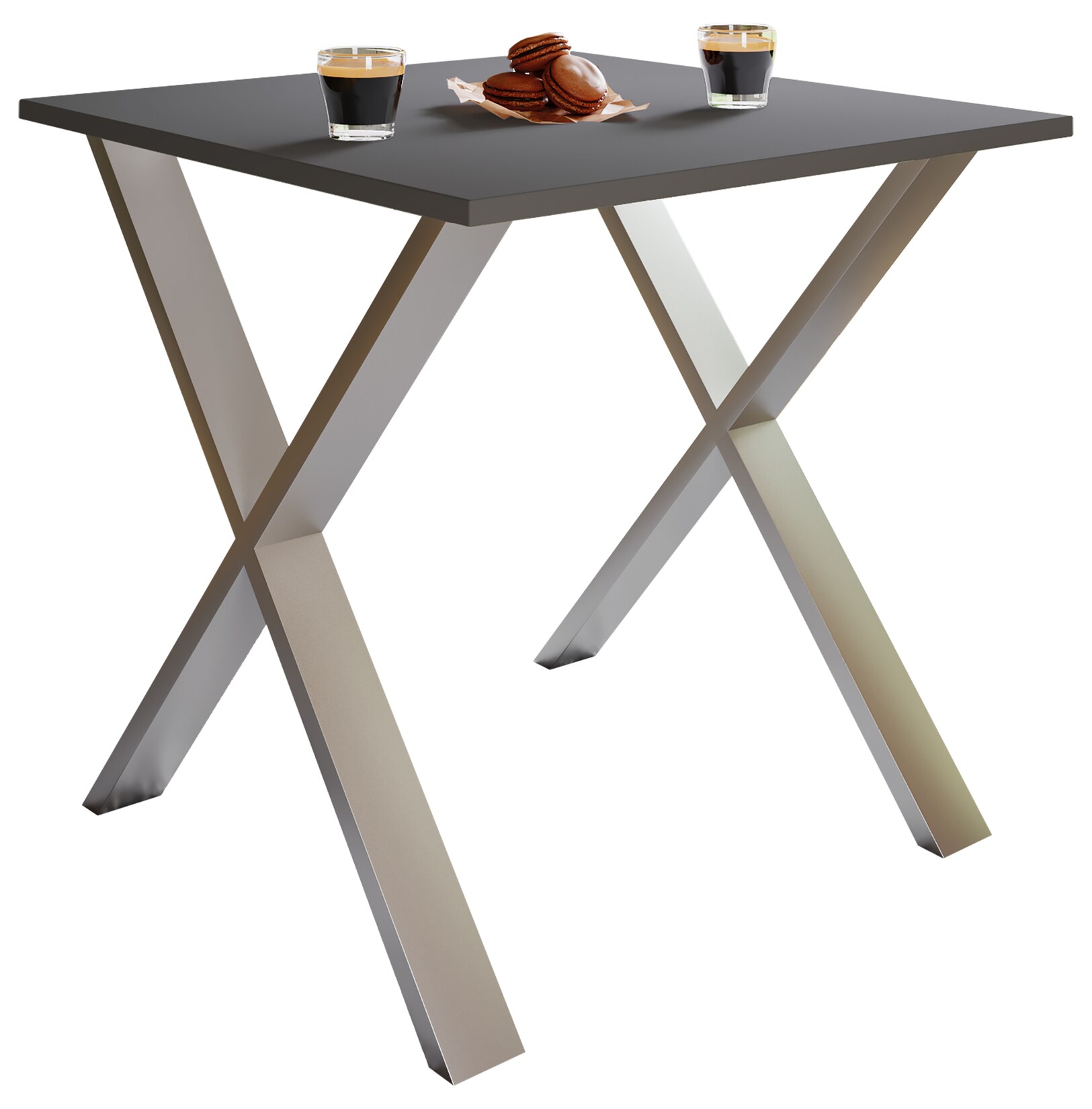 VCM Esstisch "Premium Holz Esstisch Küchentisch Xona X 80x80" 1 Stk. tlg.