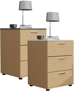 VCM Nachtschrank | Beistelltisch | Nachttisch | Maße ca. H. 59 x B. 46 x T. 42 cm - Testalo 