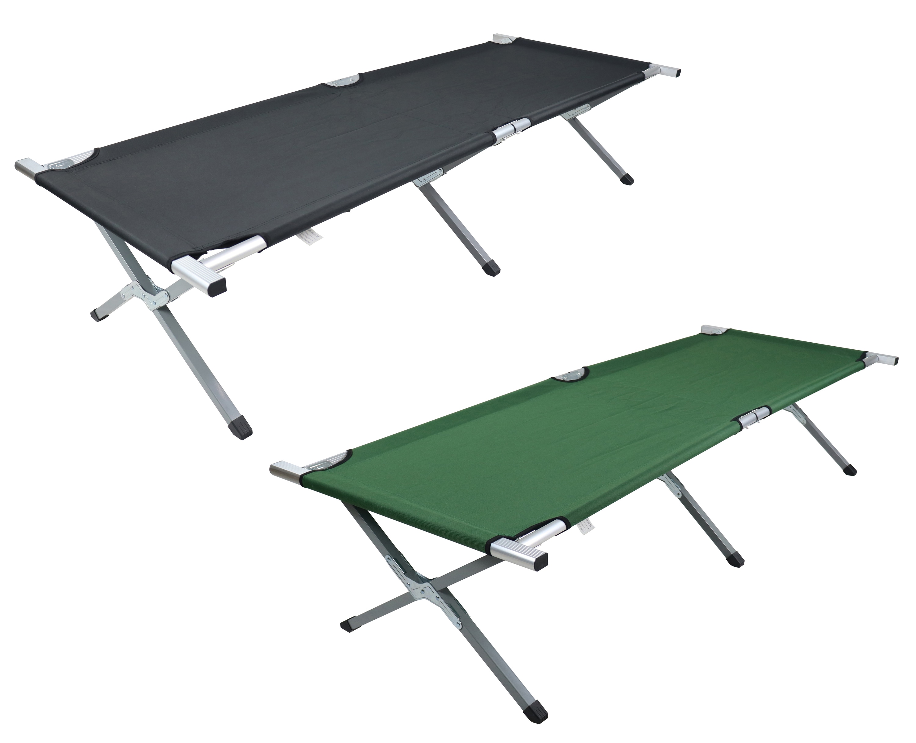 VCM Feldbett | Ma&szlig;e ca. L. 190 x B. 63 cm x H. 43 cm | Campingbett | Liege faltbar und klappbar - Tosali M 