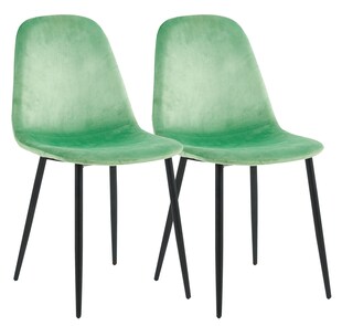 VCM 2er Set Esszimmerstühle | skandinavischer gepolsterter Küchenstuhl Stühle Esszimmer Esstischtisch Rückenlehne Fiolo 