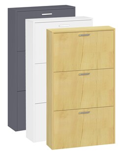 VCM Holz Regal Kipper Schuhregal Schuhschrank Schuhkipper 3 Sulos M 