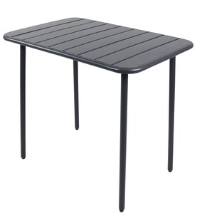 VCM Gartentisch | Maße ca. H. 72 x B. 80 x T. 55 cm | Gartentisch mit Stahlplatte | Gartenmöbel – Sumila 80x55 