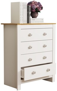 VCM Holz Kommode | Sideboard mit Schubladen | Maße ca. H. 95 x B. 79 x T. 40 cm -  Balusa XL 