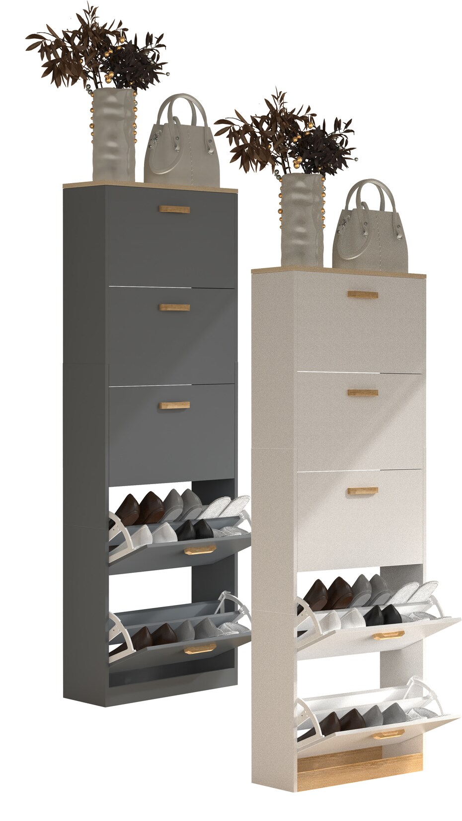 VCM Schuhschrank "Halom XL 59 x 170 cm"