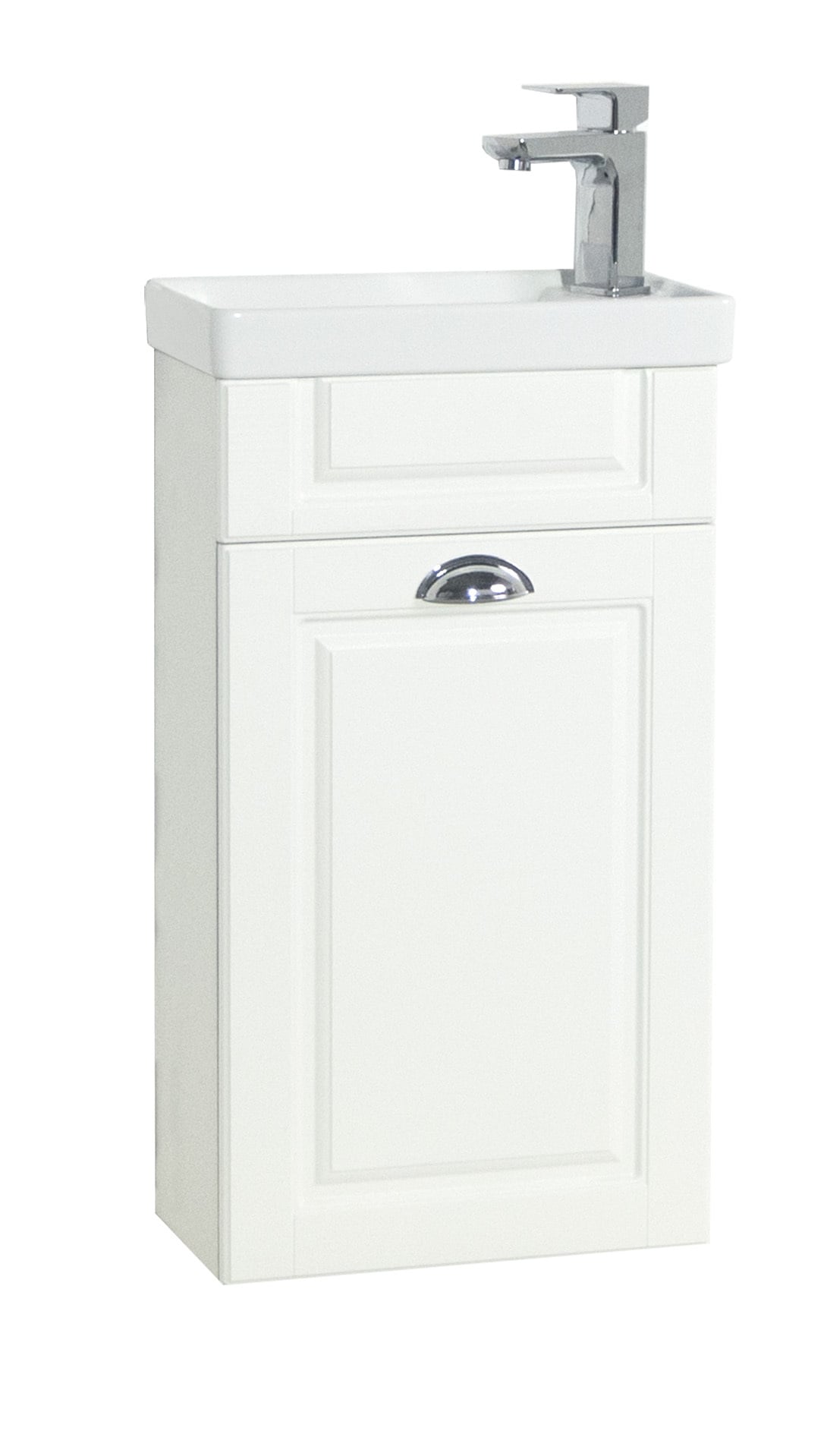 VCM 2-tlg Set | Waschplatz f&uuml;r G&auml;ste WC | H. 83 x B. 41 x T. 22 cm | G&auml;stebad | Waschtisch Toilette  | Waschplatz im Landhaus Stil | Badezimmer Set &ndash; Casalo 