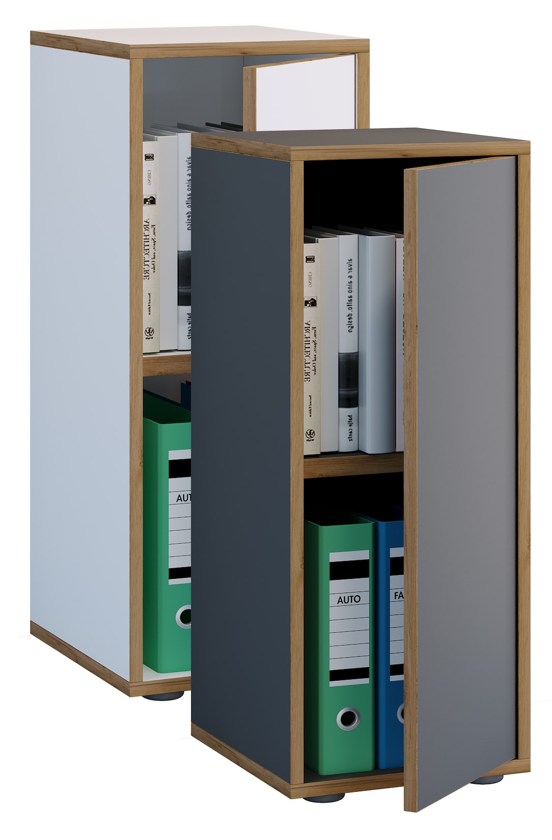 VCM Aktenschrank "Büroschrank Aktenschrank Sideboard Salia 2fach" 1 Stk. tlg.