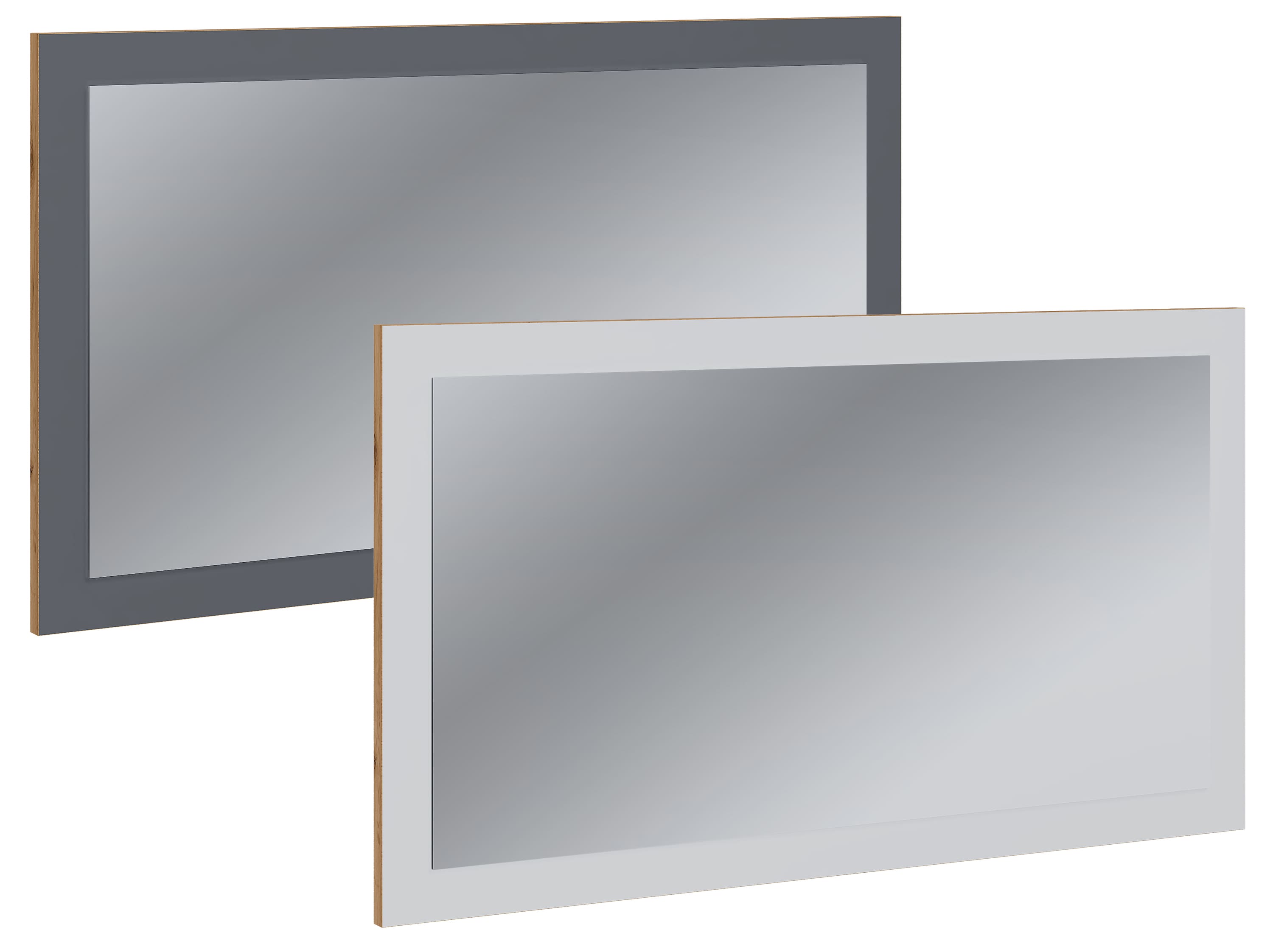 VCM Holz Wandspiegel | f&uuml;r Badezimmer oder Flur geeignet | Ma&szlig;e: H. 45 x B. 80 x T. 2 cm - Salia 