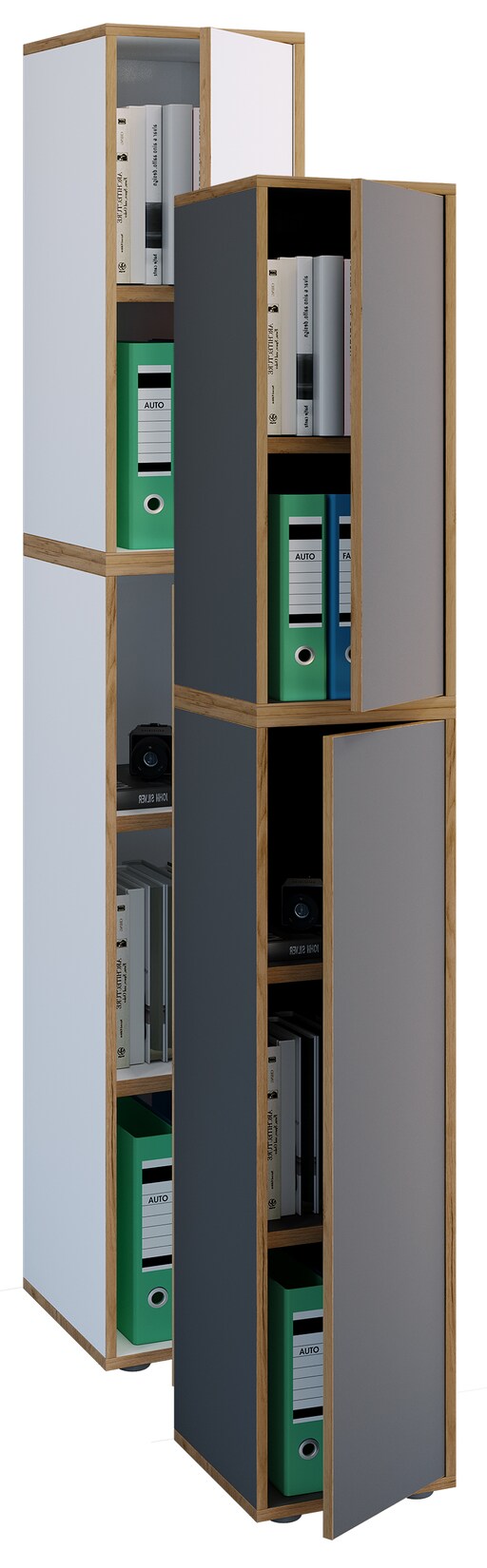 VCM Aktenschrank "Büroschrank Aktenschrank Sideboard Salia 5fach" 1 Stk. tlg.