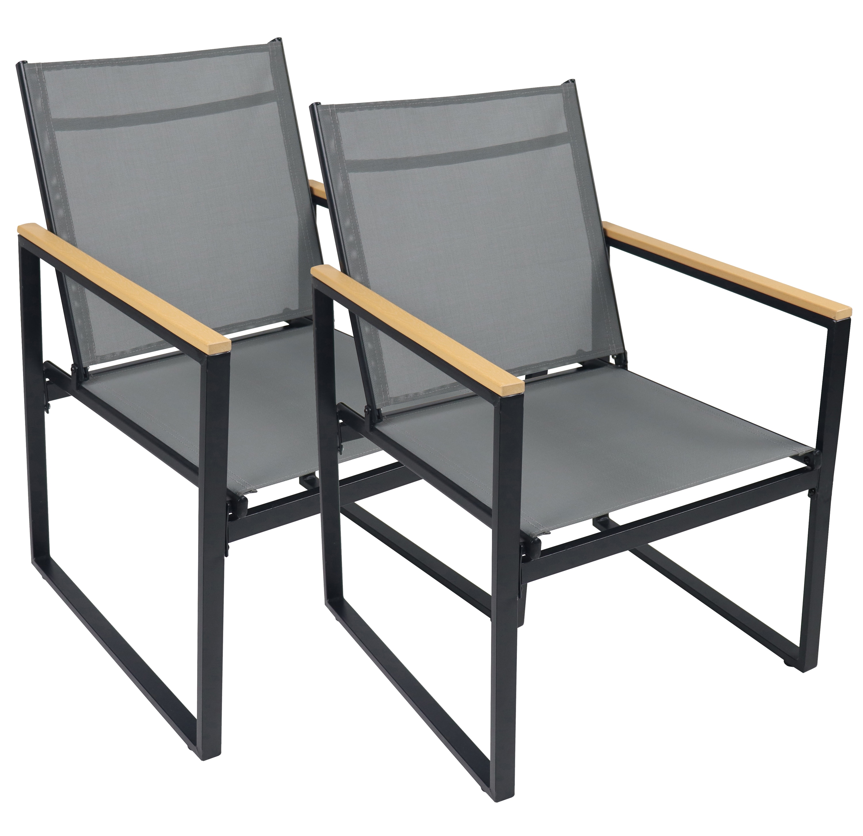 VCM 4-tlg. Set Gartenstuhl | Loungestuhl bietet hohen Sitzkomfort| Ma&szlig;e ca. H. 83 x B. 54 x T. 65 cm | Gartenst&uuml;hle | Gartenm&ouml;bel 