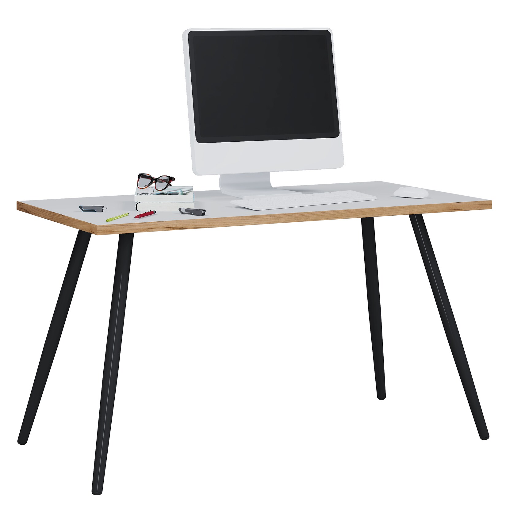 VCM Schreibtisch "Schreibtisch Bürotisch Computertisch Salia 110x50" 1 Stk. tlg.