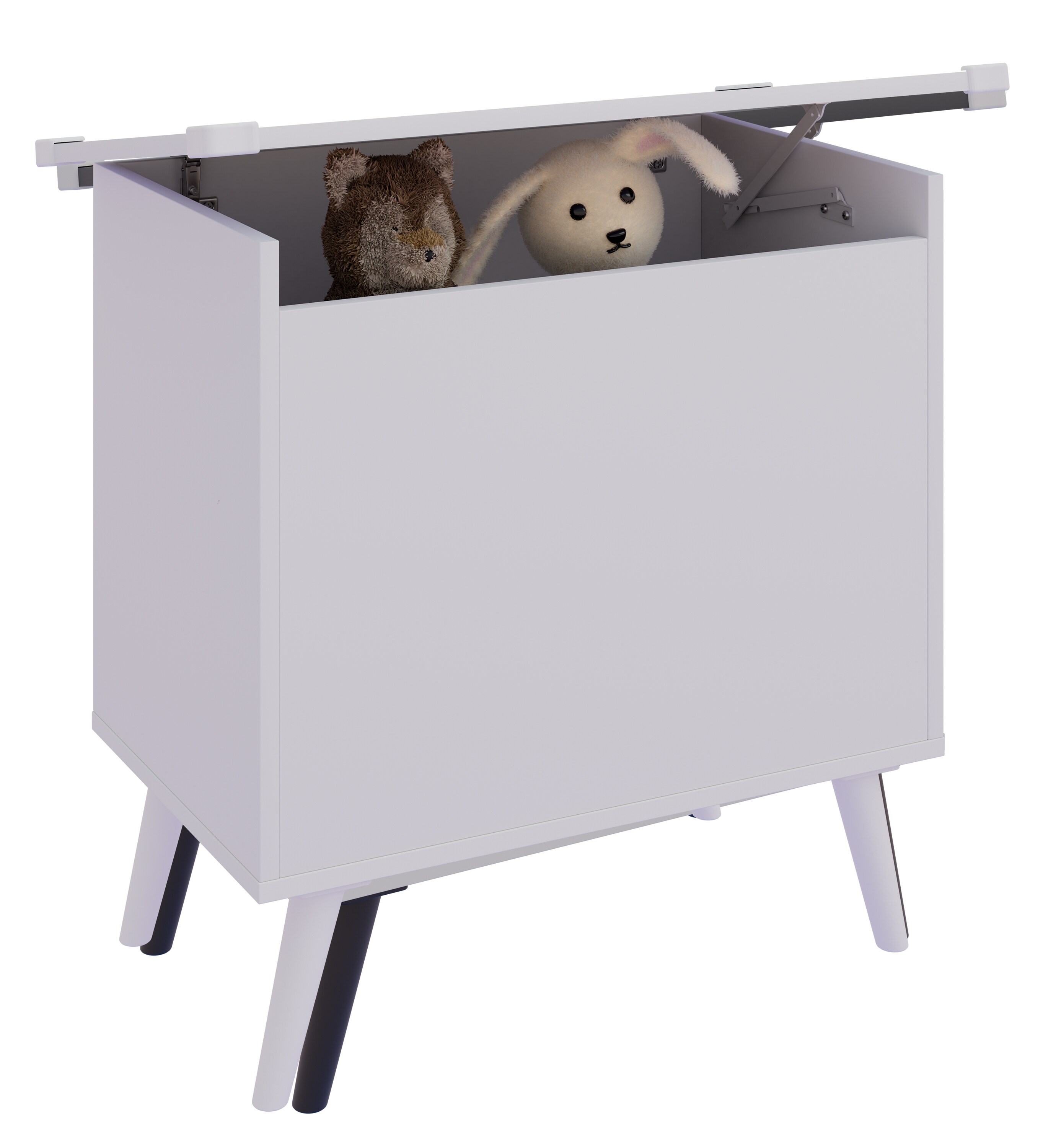 VCM Holztruhe | Ma&szlig;e ca. H. 65 x B. 68 x T. 39 cm | Kiste f&uuml;r alle Wohnr&auml;ume | Aufbewahrungsbox | Kiste - Bosula L 