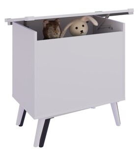 VCM Holztruhe | Maße ca. H. 65 x B. 68 x T. 39 cm | Kiste für alle Wohnräume | Aufbewahrungsbox | Kiste - Bosula L 