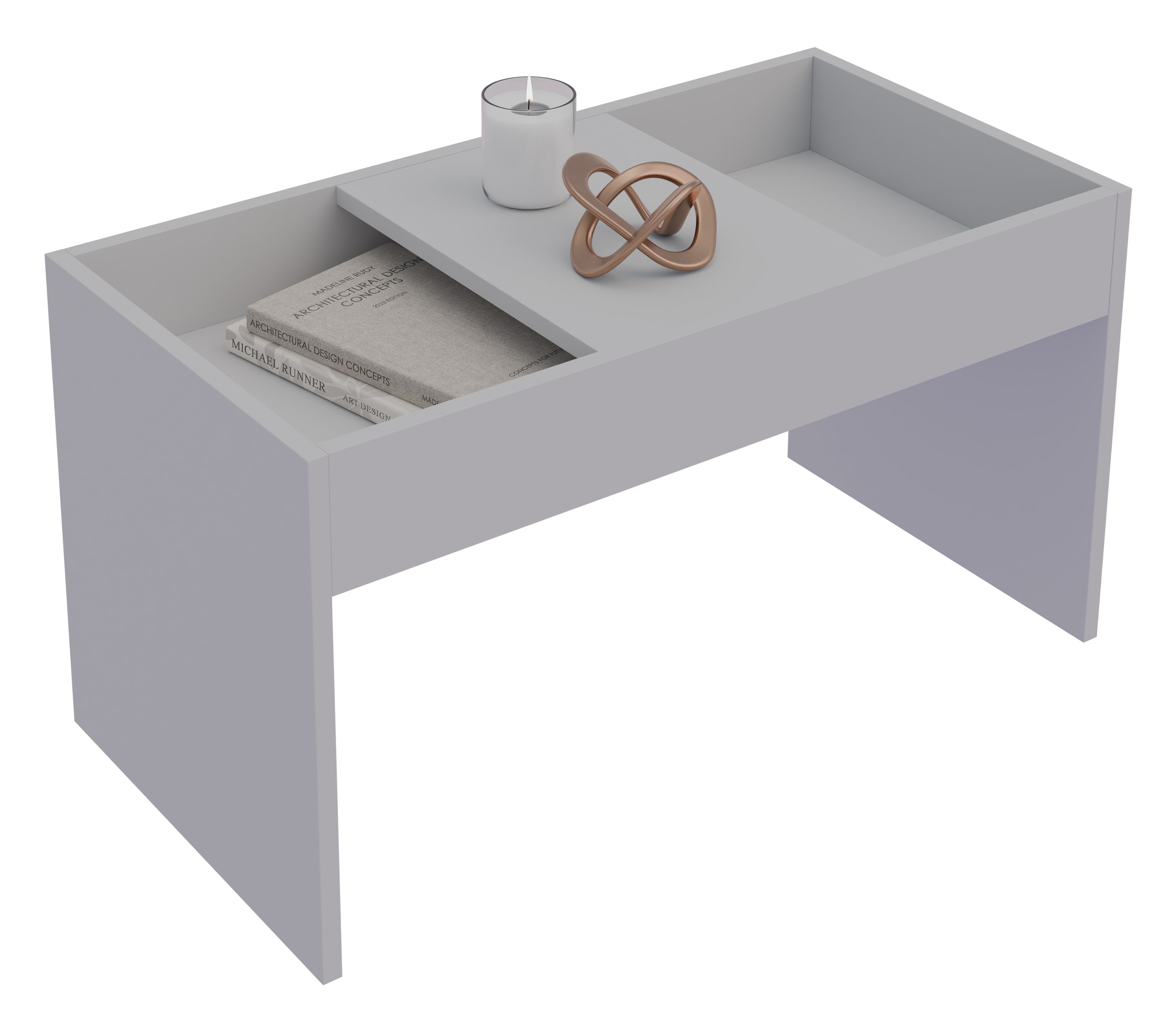 VCM Holz Beistelltisch | Couchtisch schlicht | Ma&szlig;e ca. H. 39 x B. 71 x T. 36 cm | Wohnzimmertisch | Kaffeetisch - Mantila 