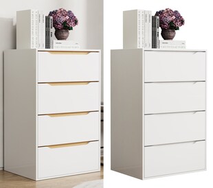 VCM Holz Kommode | Sideboard mit Schubladen | Nachttisch | Maße ca. H. 102 x B. 65 x T. 48 cm - Malira XL 