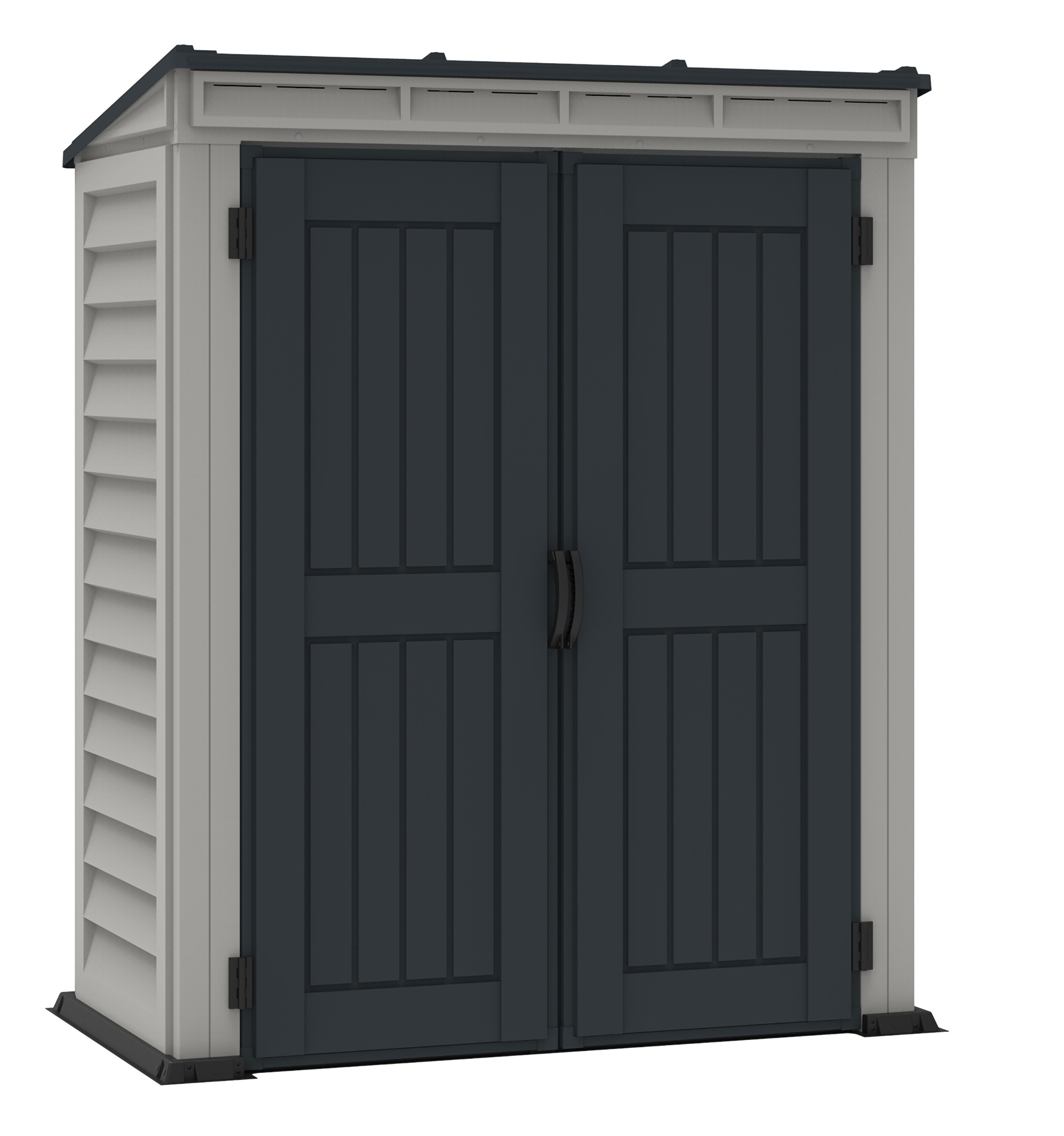 Duramax Kunststoff Gartenhaus 171x92 Ger&auml;teschuppen Garten Ger&auml;tehaus Dreht&uuml;ren, H. 202 x B. 171 x T. 92 cm 