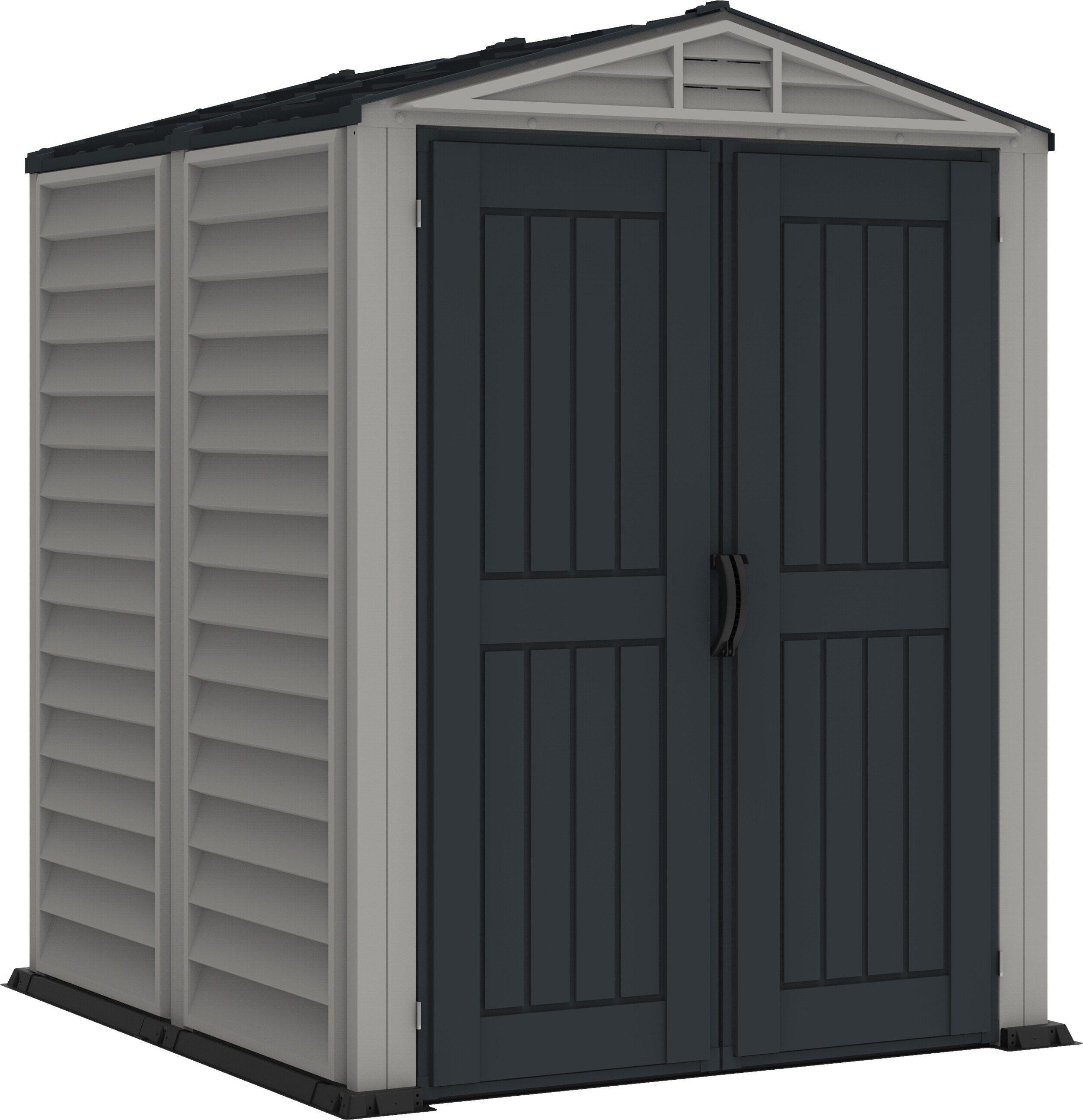 Duramax Kunststoff Gartenhaus 171x171 Ger&auml;teschuppen Garten Ger&auml;tehaus Dreht&uuml;ren, H. 210 x B. 171 x T. 171 cm 