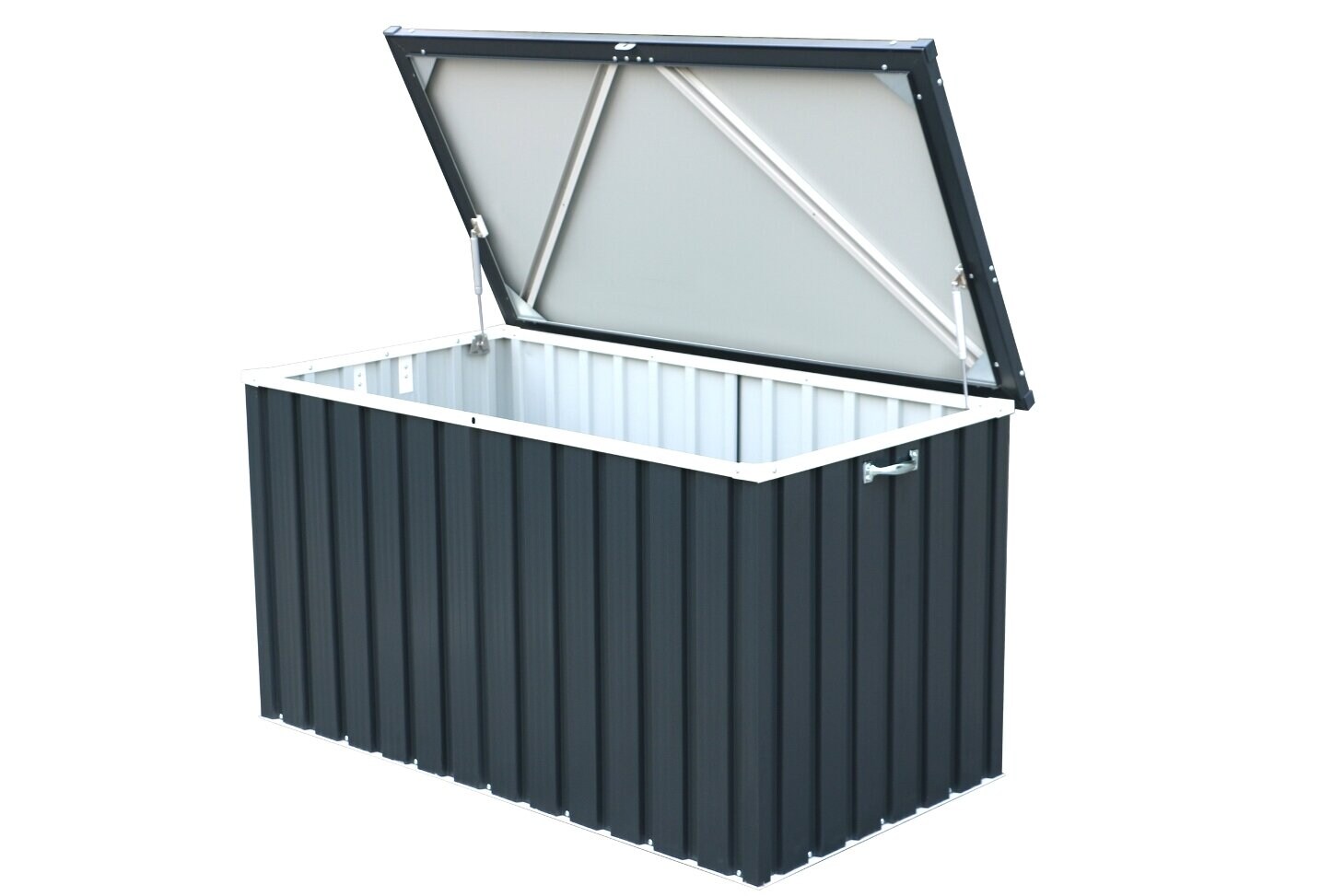 Duramax Metall Gerätebox Garten Aufbewahrungsbox Kissenbox ,  134 x 73 x 73 cm