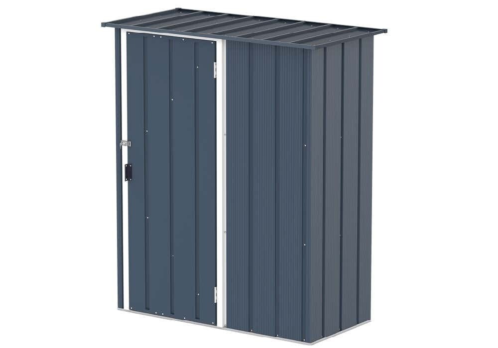 Duramax Metall Gartenhaus 148x68 Ger&auml;teschuppen Garten Ger&auml;tehaus Schiebet&uuml;r, H. 190 x B. 163 x T. 82 cm 