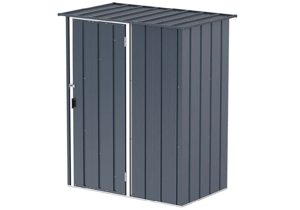 Duramax Metall Gartenhaus 148x88 Ger&auml;teschuppen Garten Ger&auml;tehaus Schiebet&uuml;r, H. 190 x B. 163 x T. 102 cm 