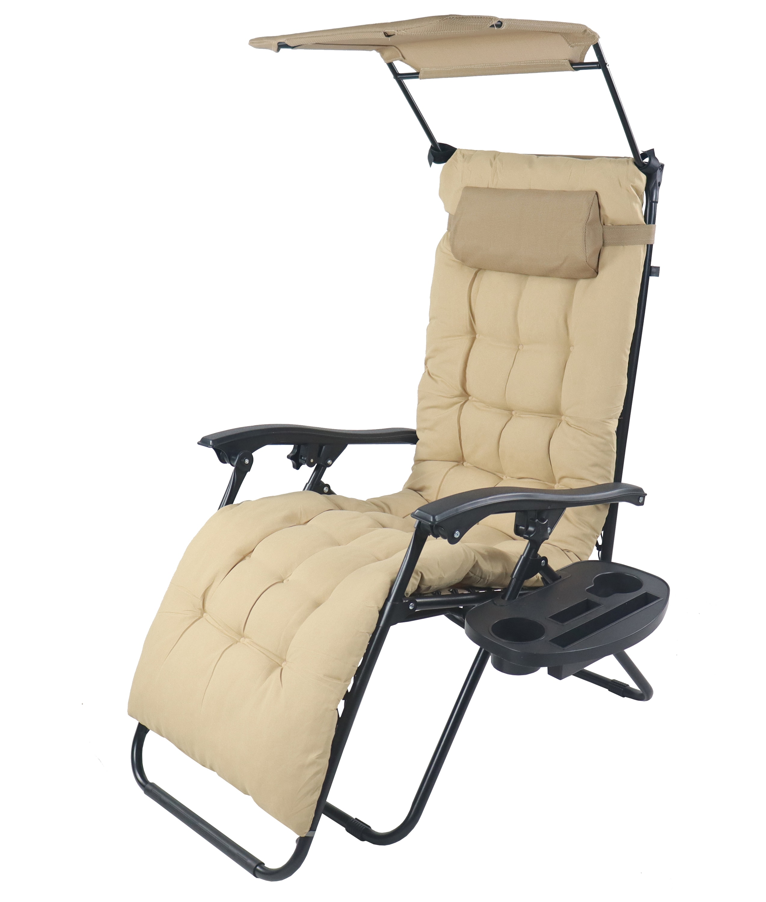 VCM Sonnenliege klappbar | Ma&szlig;e Liegestuhl ca. L. 160 x B. 64 x H. 107 cm | Ma&szlig;e Sitzposition ca. L. 115 x B. 60 x H. 84 cm | leicht und kompakt | Liegestuhl - Maltosa 