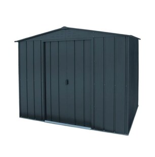 Duramax Metall Gartenhaus 262x174 Geräteschuppen Garten Gerätehaus Schiebetür, H. 205 x B. 262 x T. 174 cm, Metall 