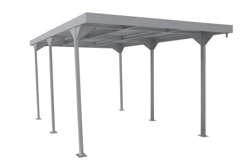 Duramax Metall Carport 543x 287 | Auto&uuml;berdachung | offene Auto Garage | H. 233 x B. 287 x T. 543 cm | Garagen&uuml;berdachung 