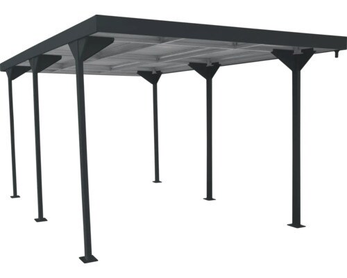 Duramax Metall Carport 543x 287 | Auto&uuml;berdachung | offene Auto Garage | H. 233 x B. 287 x T. 543 cm | Garagen&uuml;berdachung 