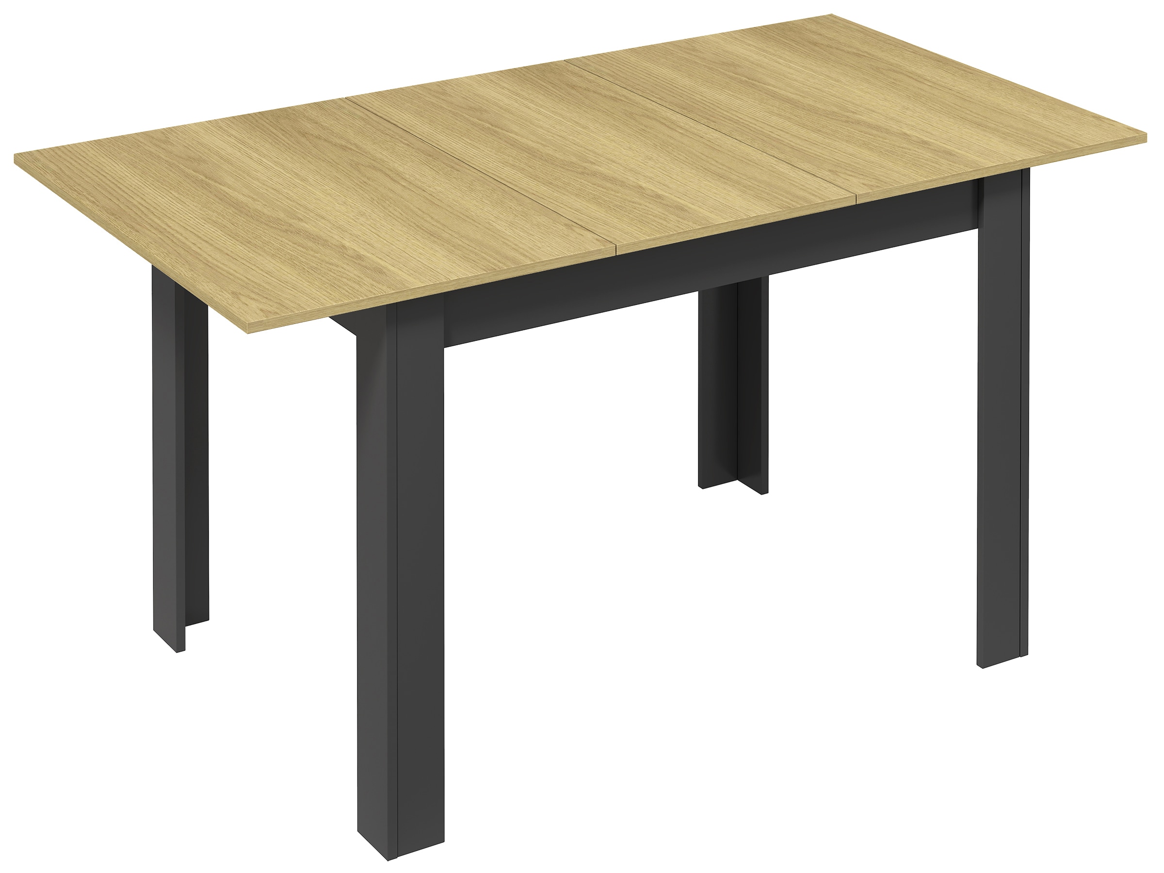 VCM VCM Esstisch ausziehbar, Holz K&uuml;chentisch 120-160 cm, kompakter Speisetisch f&uuml;r K&uuml;che & Essbereich, Tisch Pesoli 