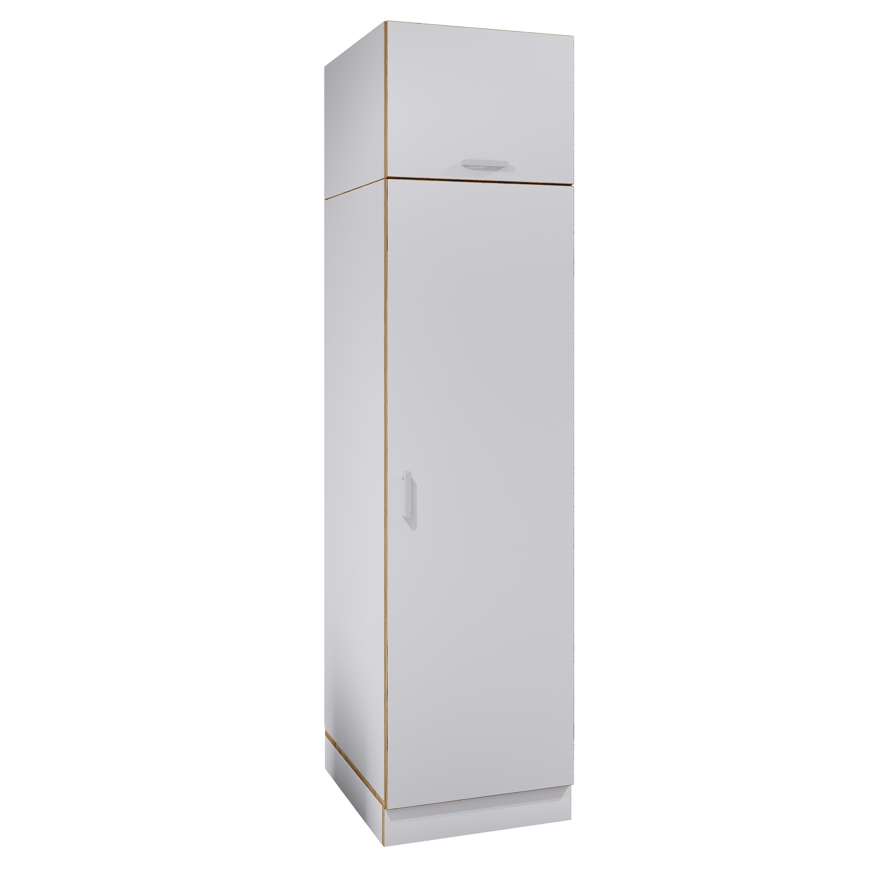 VCM Mehrzweck-W&auml;scheschrank , schmaler Stauraumschrank mit 4 F&auml;chern & 2 Dreht&uuml;ren, Ma&szlig;e Haushaltsregal H. 200 x B. 50 x T. 60 cm, K&uuml;chenschrank Rislo BD XXL 