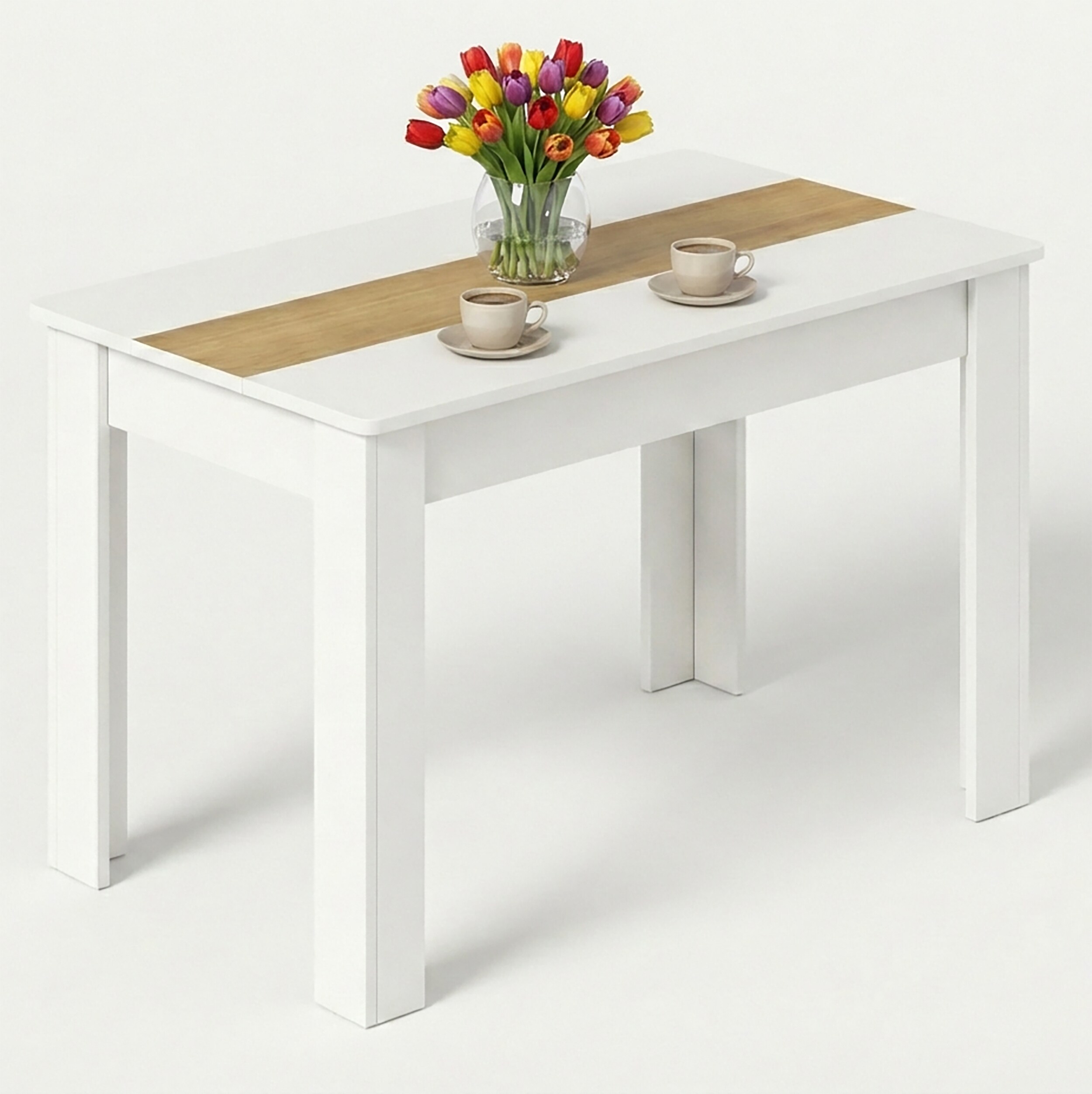 VCM VCM Esstisch, Holzwerkstoff K&uuml;chentisch H. 75 x B. 115 x T. 80 cm, kompakter Speisetisch f&uuml;r K&uuml;che & Essbereich, Tisch Disalo 