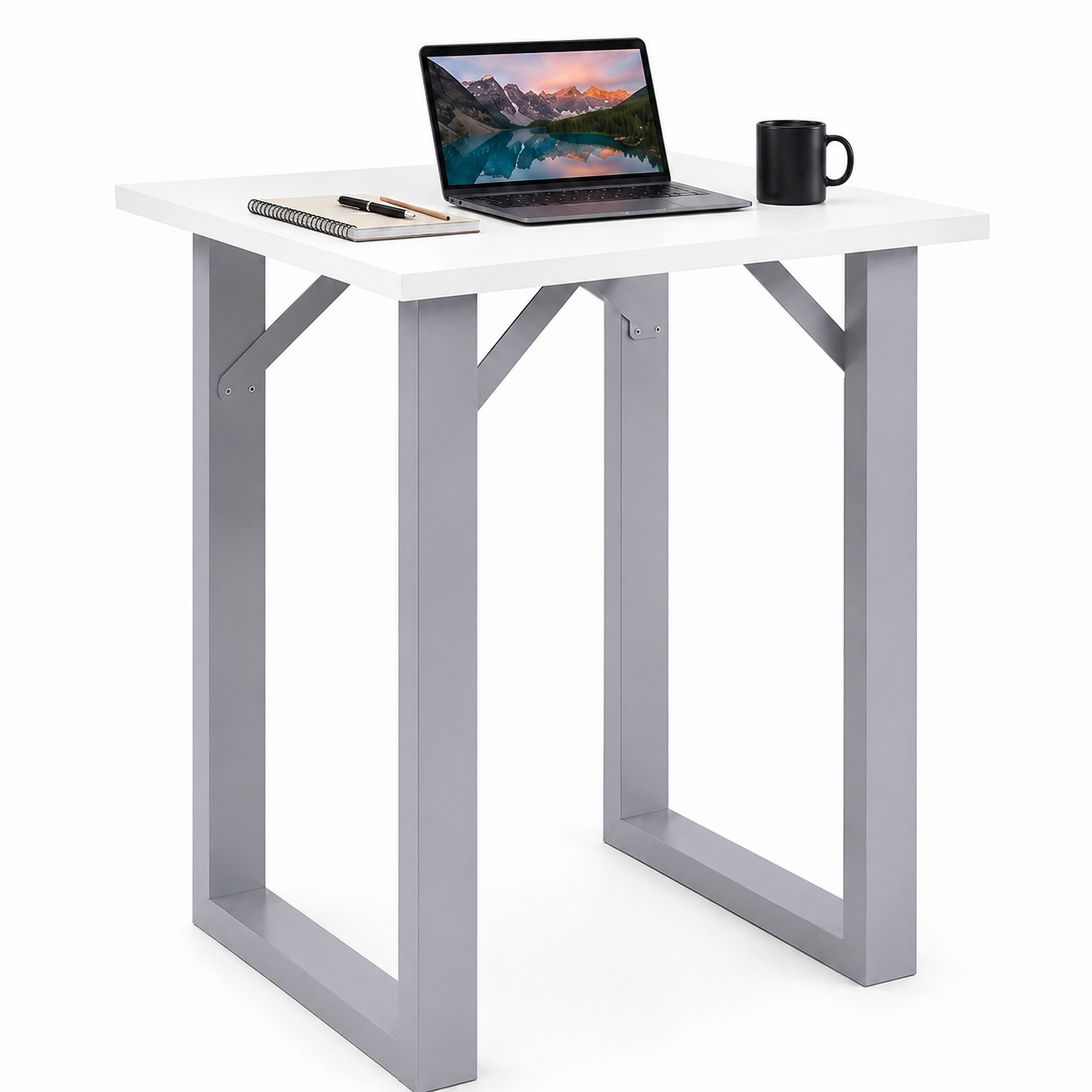 VCM Bartisch 80x80 cm, Tresen, Stehtisch, hoher Tisch, Bartresen, Hochtisch - Xona 